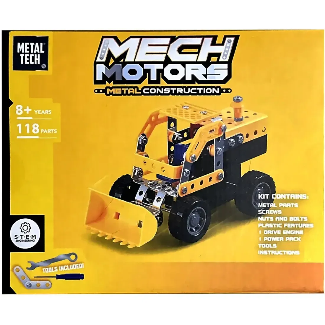 Metal Tech - Bulldozer Metal Construction Building Set - RMS - Mech Motors Series - Image 3