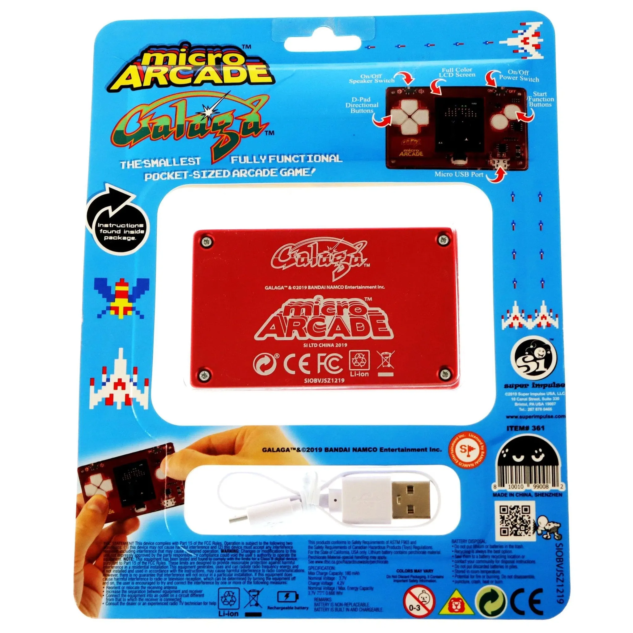 Galaga - Micro Arcade - Retro Handheld Electronic Game - Image 3