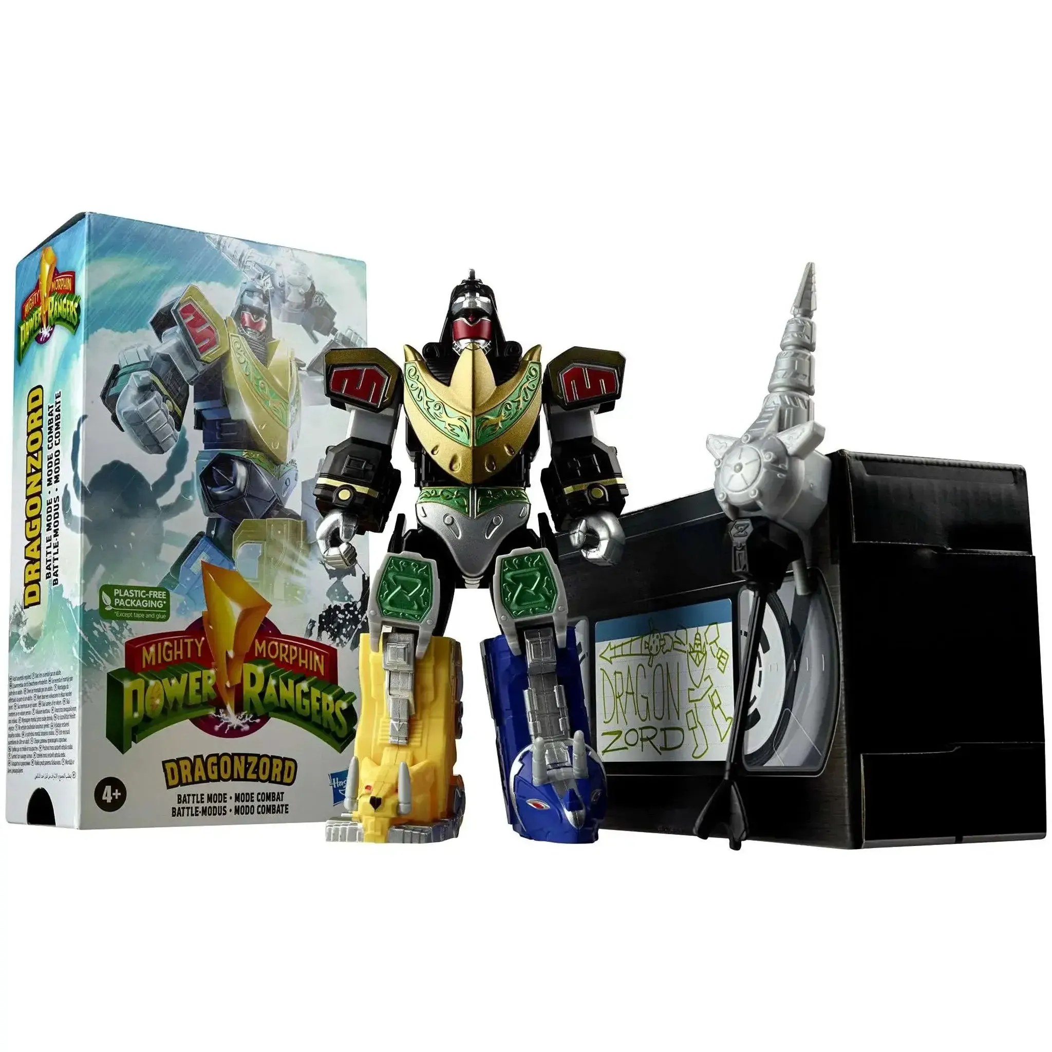 Mighty Morphin Power Rangers - Dragonzord Battle Mode Action Figure (7") - Hasbro - (2022) - Image 2