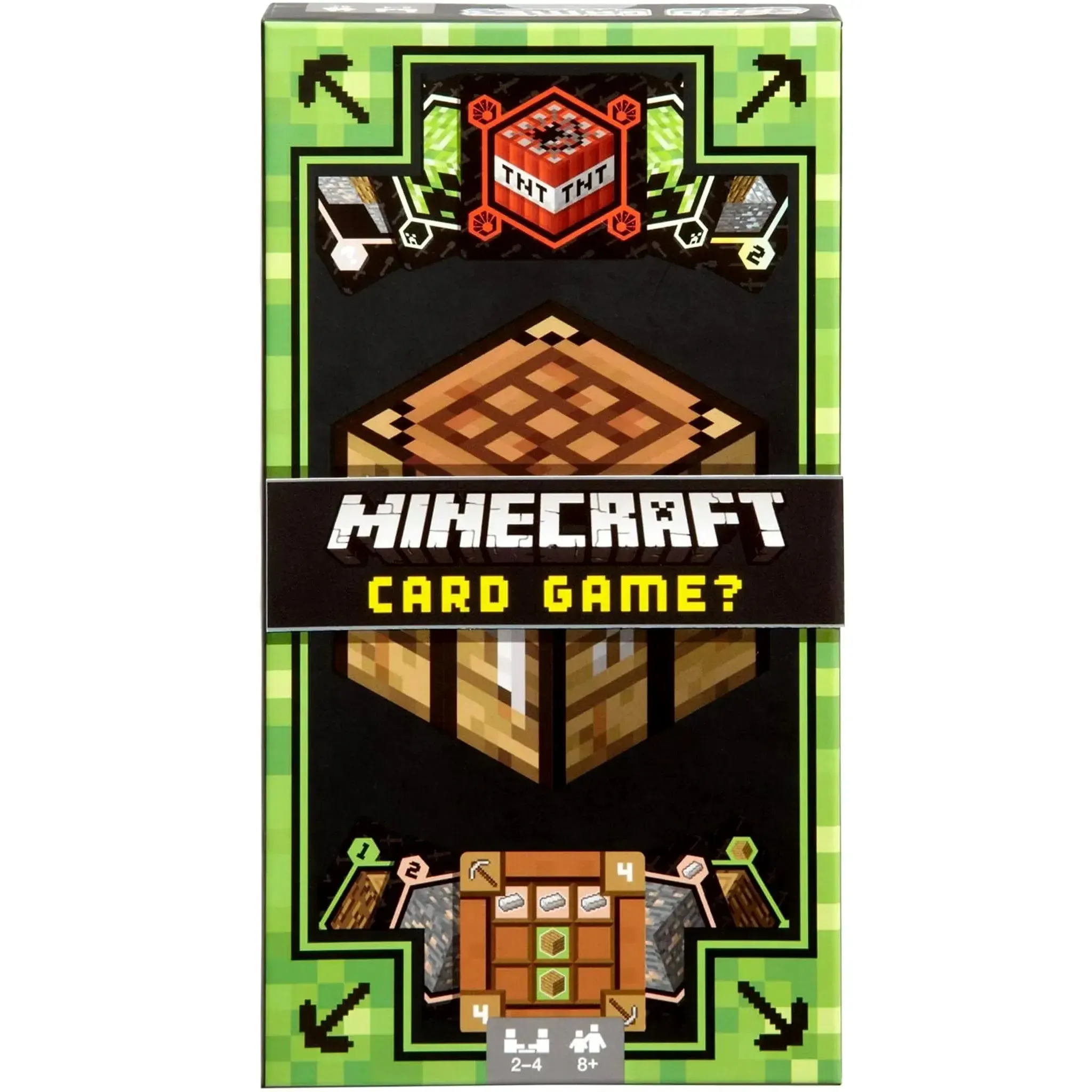 Minecraft Card Game? - Strategy Video Game Card Game for Family, Adults, and Children (2-4 Players, Ages 8+) - Mattel