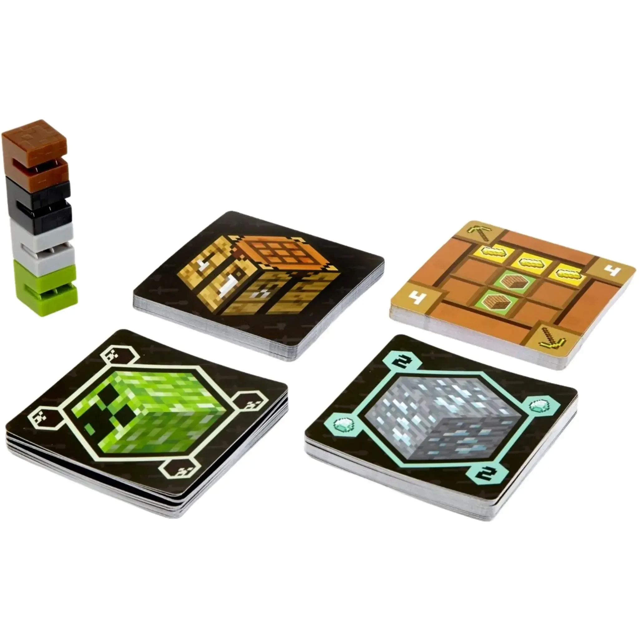 Minecraft Card Game? - Strategy Video Game Card Game for Family, Adults, and Children (2-4 Players, Ages 8+) - Mattel - Image 2