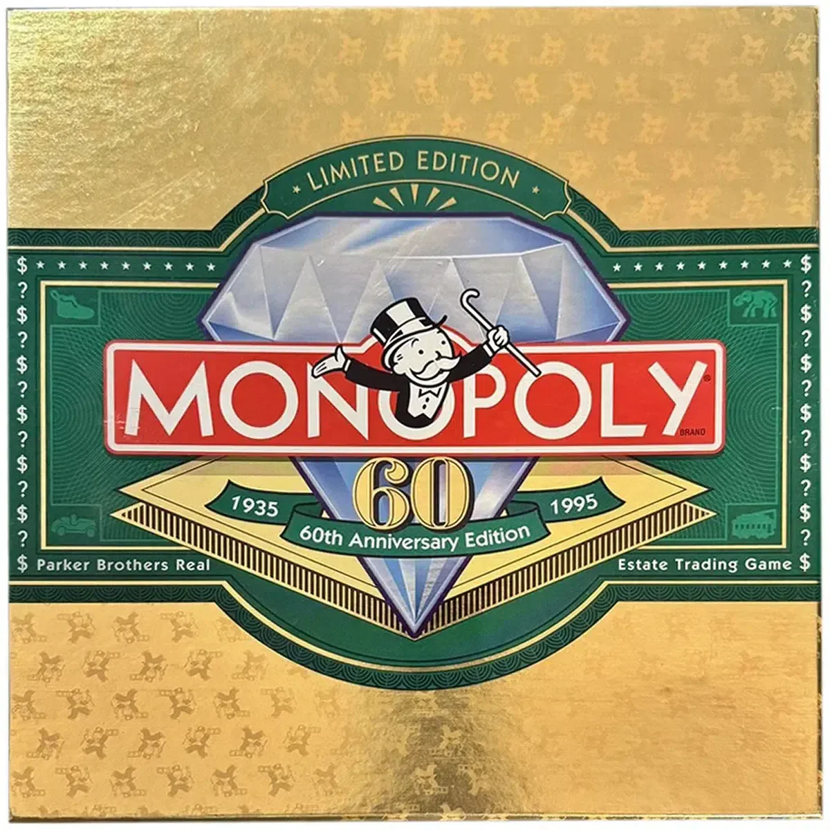Monopoly: 60th Anniversary Edition - Economic Classic Board Game for Family, Adults, and Children (2-8 Players, Ages 8+) - Parker Brothers