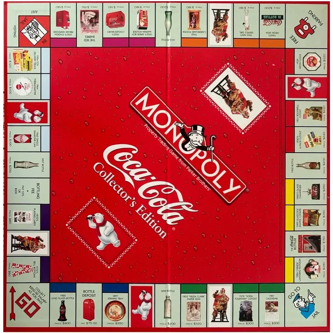 Monopoly: Coca-Cola Collector's Edition - Economic Civilization Game for Family, Adults, and Children (2-8 Players, Ages 8+) - USAopoly (1999) - Image 4