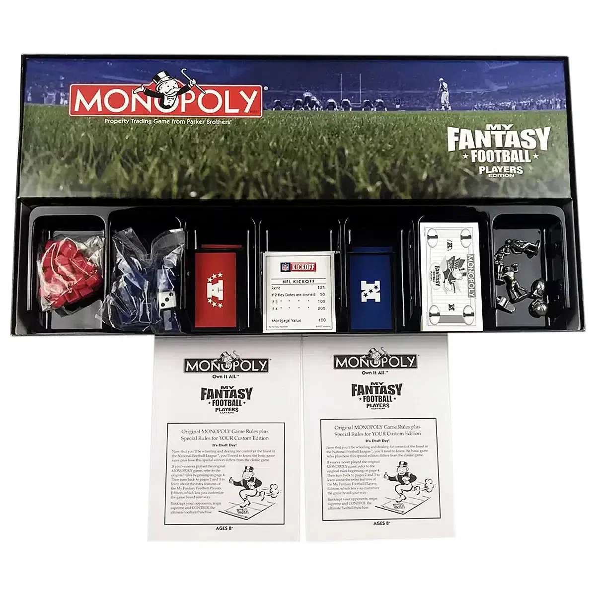 Monopoly: My Fantasy Football Players Edition [NFL] - Economic Sports Board Game for Family, Adults, and Children (2-6 Players, Ages 8+) - USAopoly - Image 6