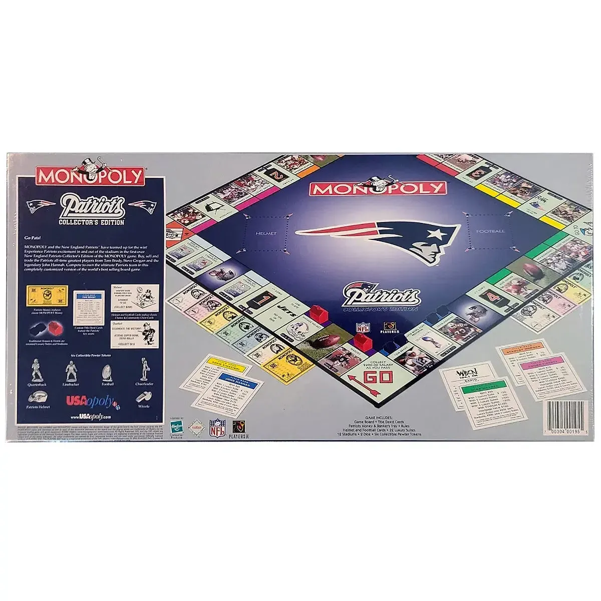 Monopoly: New England Patriots Collector's Edition [NFL] - Economic Sports Board Game for Family, Adults, and Children (2-6 Players, Ages 8+) - USAopoly - (2003) - Image 3