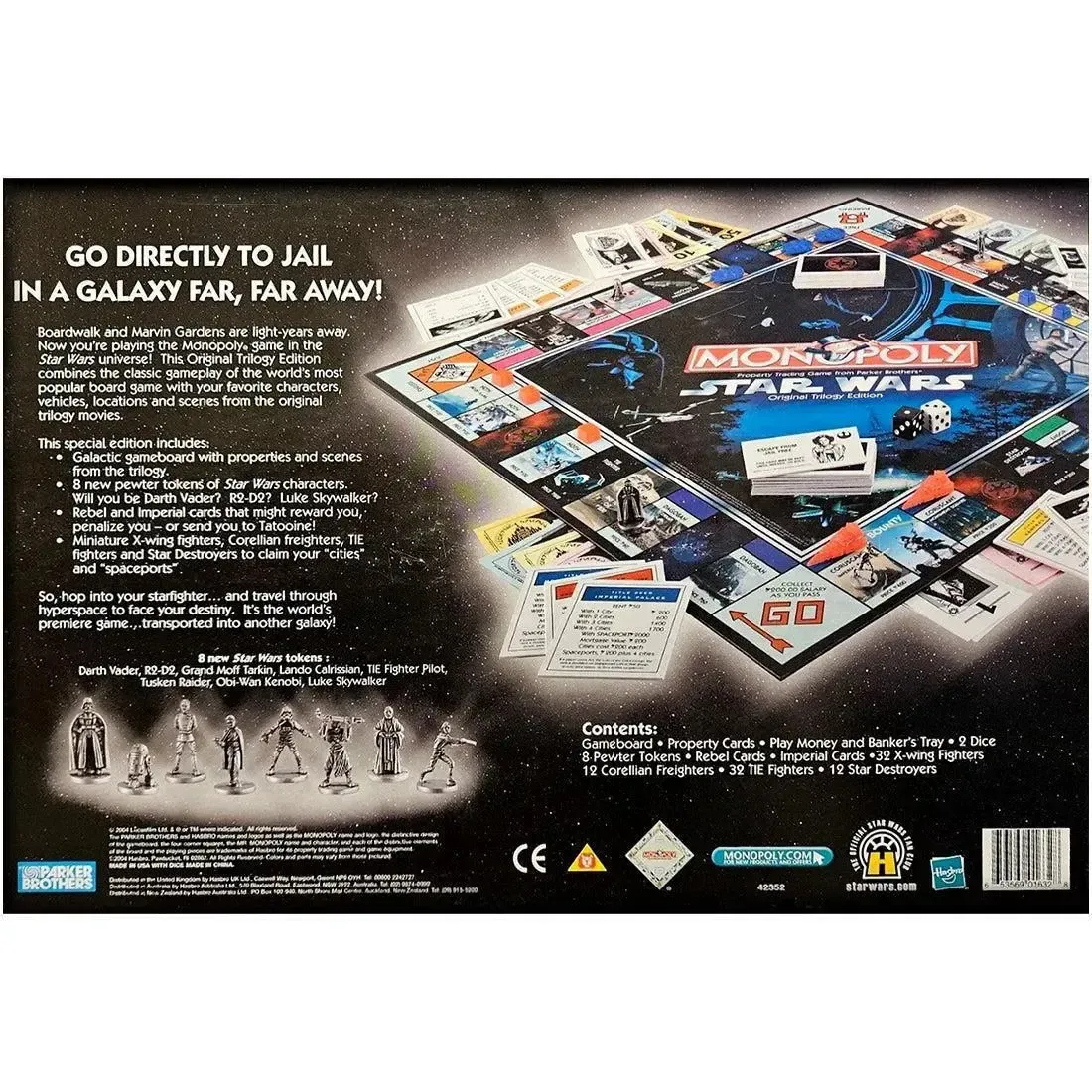 Monopoly: Star Wars Original Trilogy Edition - Economic Science Fiction Board Game for Family, Adults, and Children (2-8 Players, Ages 8+) - Parker Brothers - Image 3