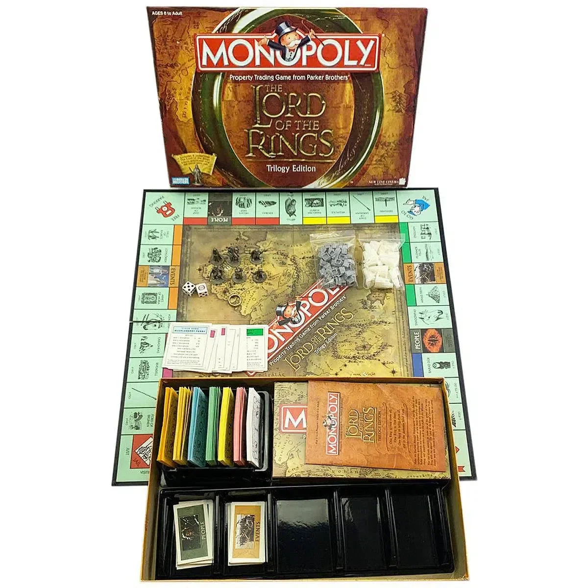 Monopoly: The Lord of the Rings Trilogy Edition - Economic Fantasy Board Game for Family, and Adults (2-6 Players, Ages 8+) - Parker Brothers - Image 2