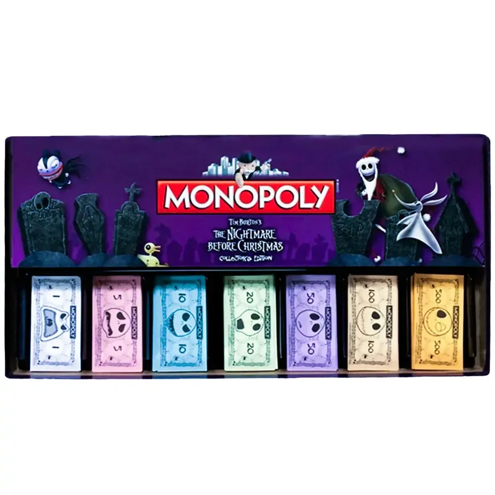 Monopoly: The Nightmare Before Christmas Collector's Edition - Economic Fantasy Board Game for Family, Adults, and Children (2-6 Players, Age 8+) - USAopoly - Image 6