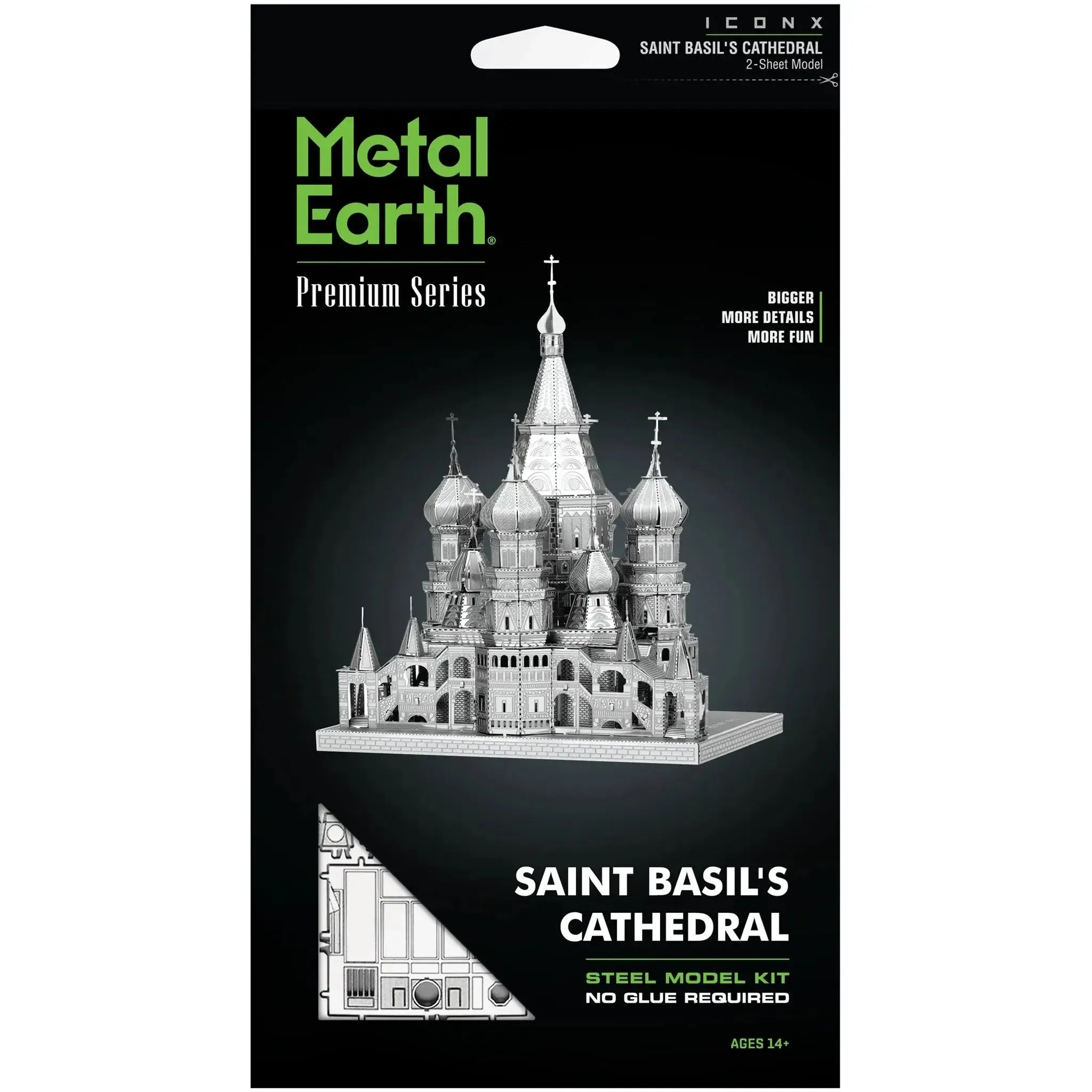 Moscow - Saint Basil's Cathedral Building Figure 3D Figure Model Kit (Steel, Hard Difficulty) - Fascinations - Metal Earth Premium Series - (2022)