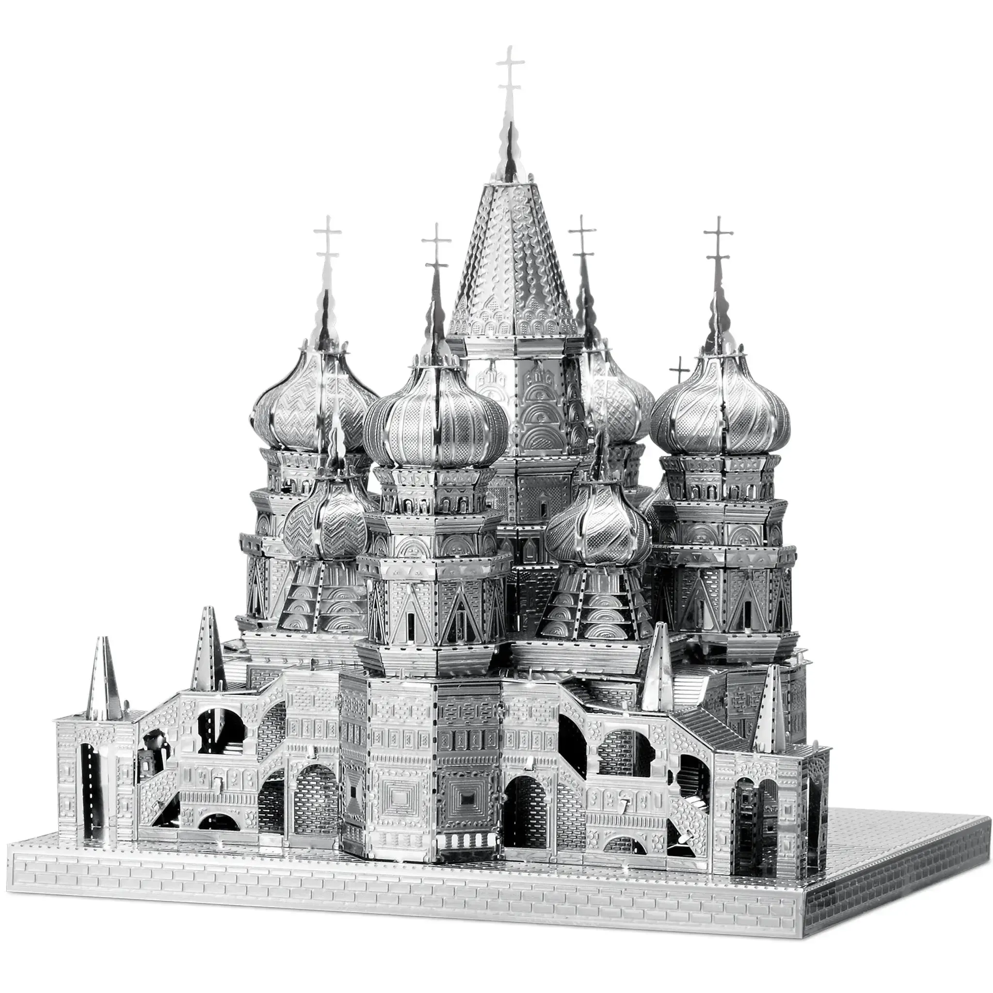 Moscow - Saint Basil's Cathedral Building Figure 3D Figure Model Kit (Steel, Hard Difficulty) - Fascinations - Metal Earth Premium Series - (2022) - Image 2