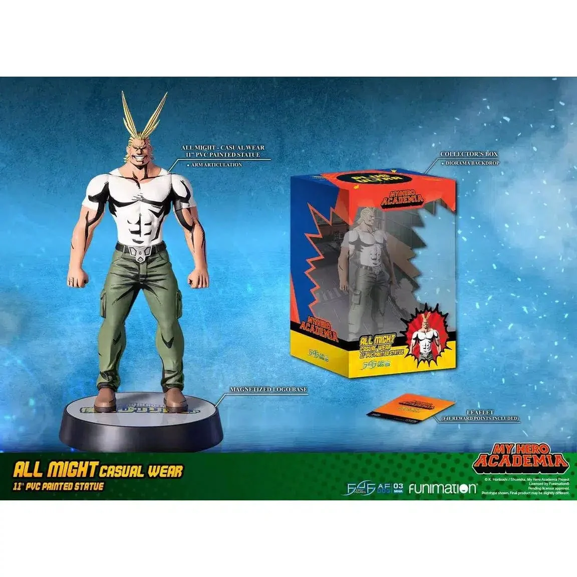 My Hero Academia - All Might Statue (Casual Wear Version) - First 4 Figures - 11" PVC - Image 10