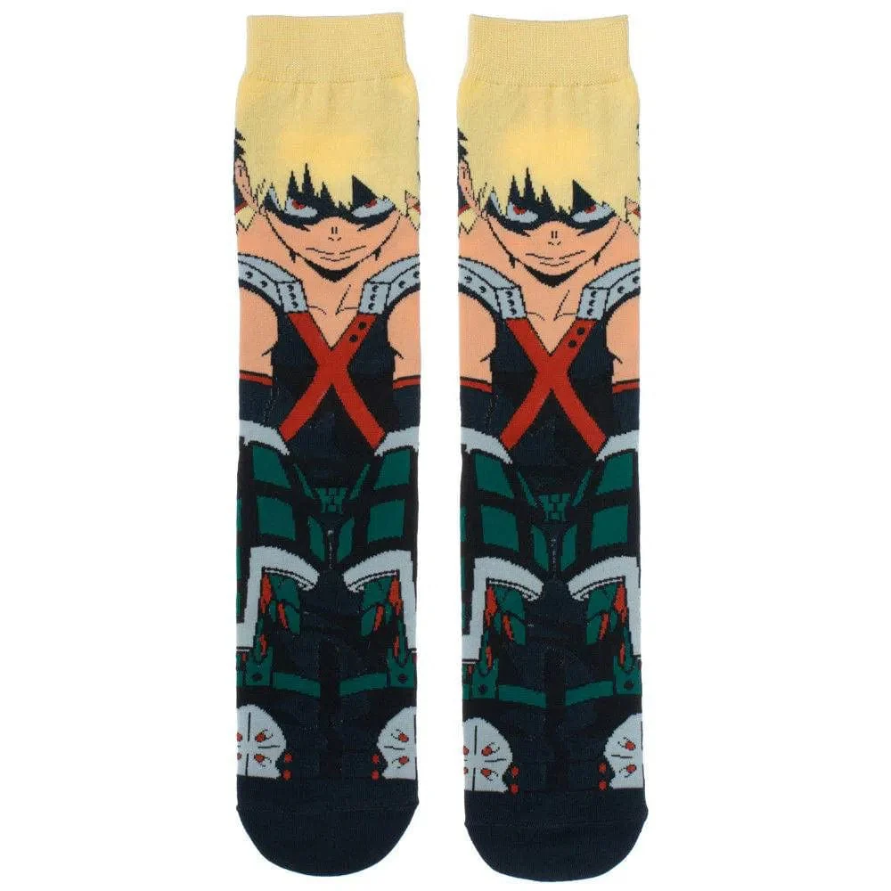 My Hero Academia - Bakugo Character Crew Socks - Bioworld - Animigos Series - Image 2