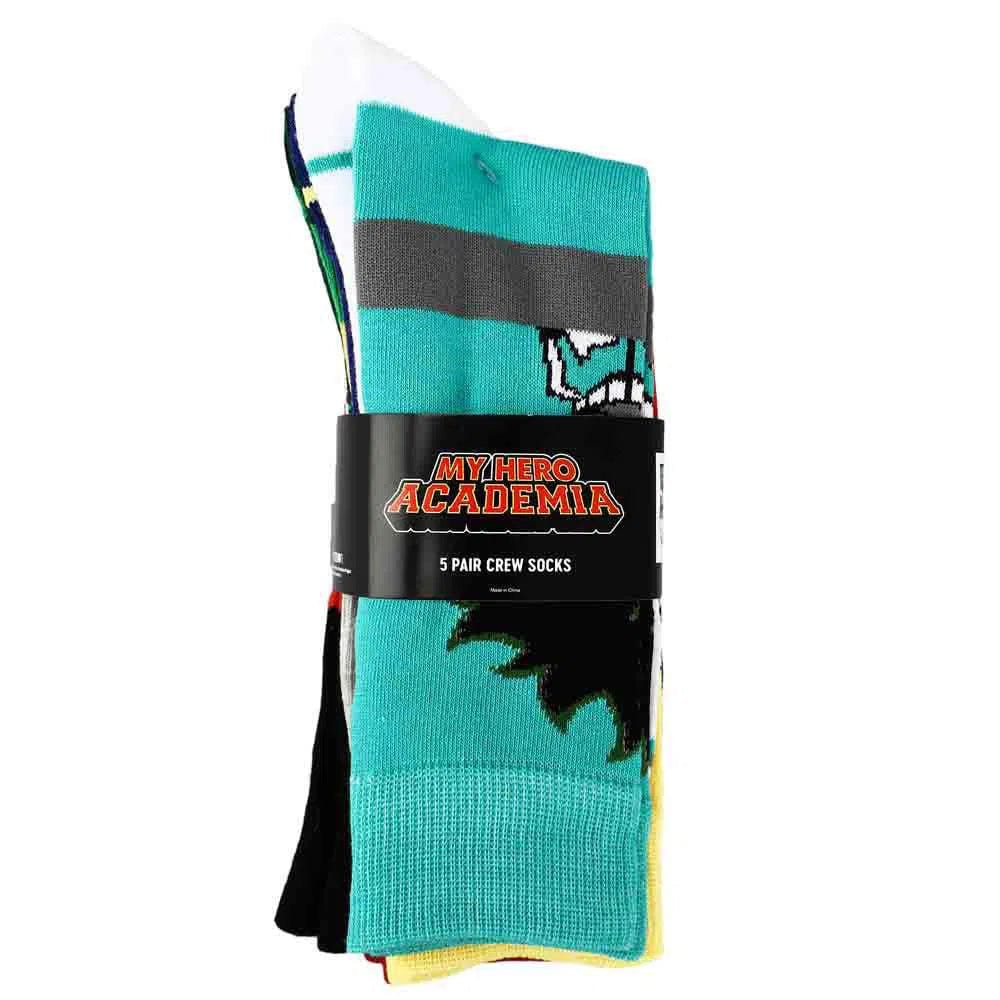My Hero Academia - Chibi Character Colorblock Crew Socks (5 Pairs) - Bioworld - Image 7