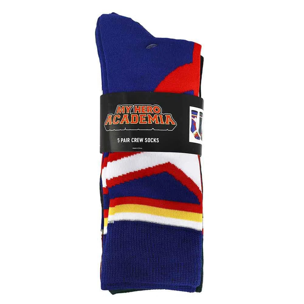 My Hero Academia - Superhero Costumes Crew Socks (5 Pairs) - Bioworld - Image 7