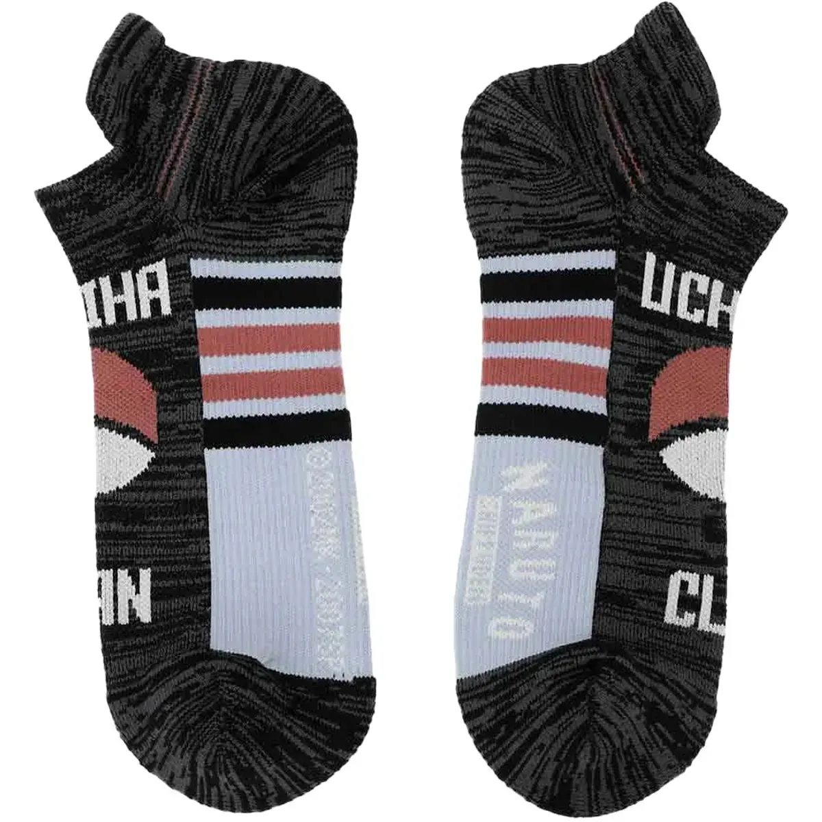 Naruto - Akatsuki, Uchiha & Uzumaki Men's Athletic Ankle Compression Socks Set (3 Pairs) - Bioworld - Image 8