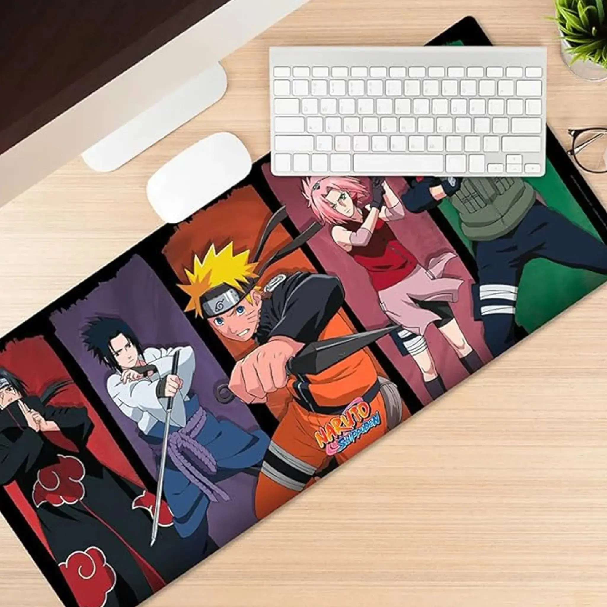 Naruto Shippuden - Itachi Uchiha & Team 7 XXL Mouse Pad (35.4"x15.7") - ABYstyle - Image 3