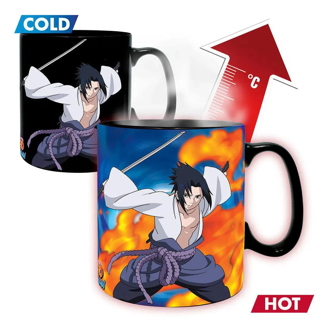 Naruto Shippuden - Naruto and Sasuke Heat-Change Ceramic Mug & Coaster Gift Set (16 oz.) - ABYstyle - Image 2