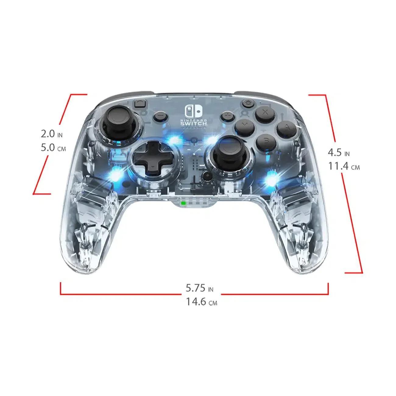 Nintendo Switch Wireless Controller (Glowing Afterglow See Through Version) - pdp - Deluxe Edition - Image 3