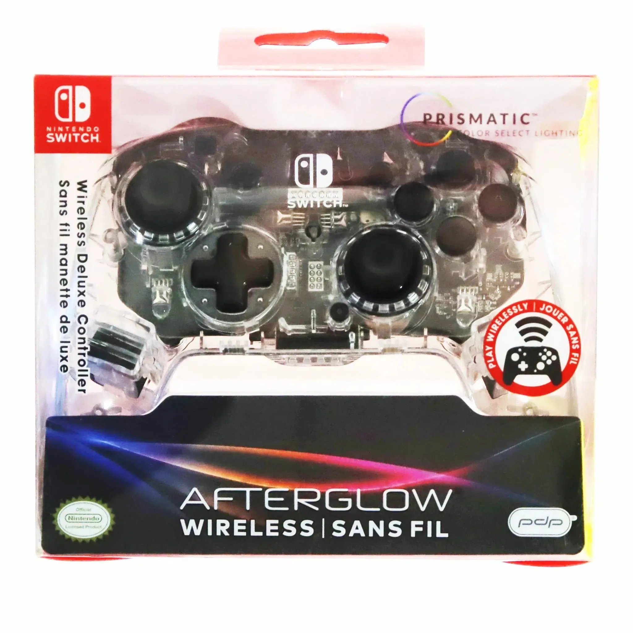 Nintendo Switch Wireless Controller (Glowing Afterglow See Through Version) - pdp - Deluxe Edition - Image 6