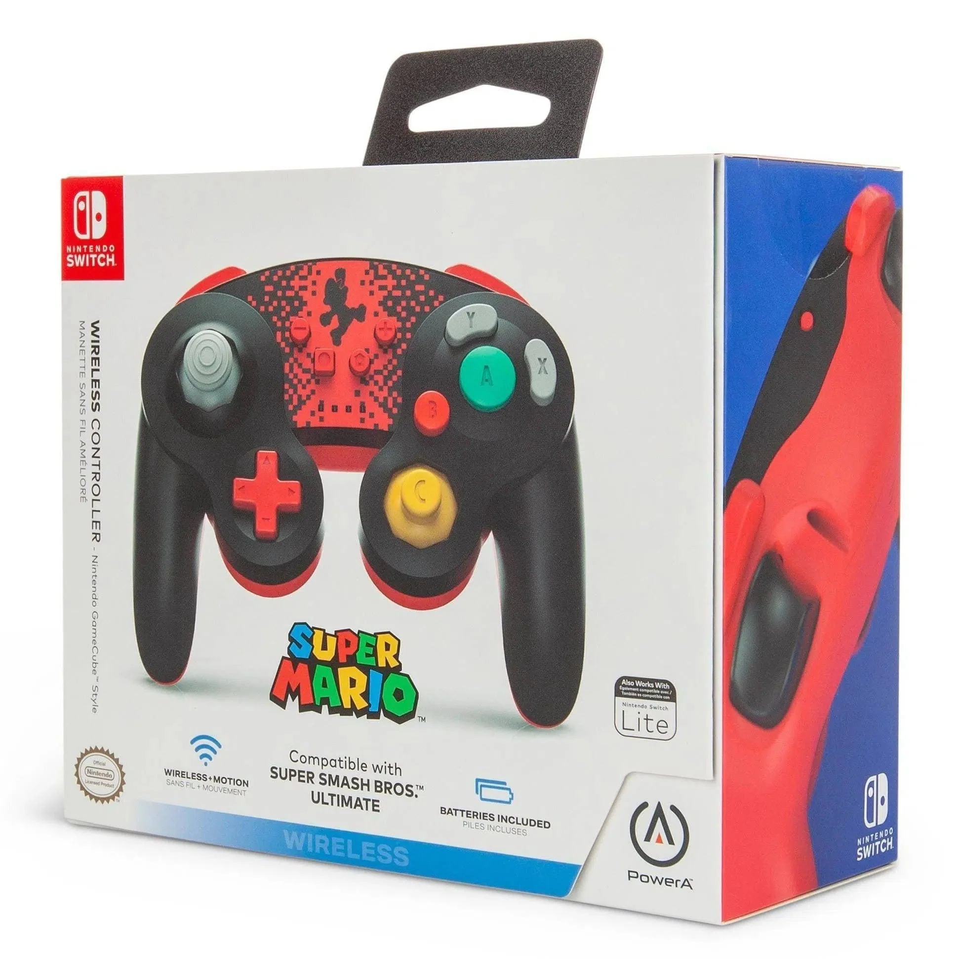 Nintendo Switch Wireless Controller (Mario Version) - PowerA - GameCube Style - Image 9