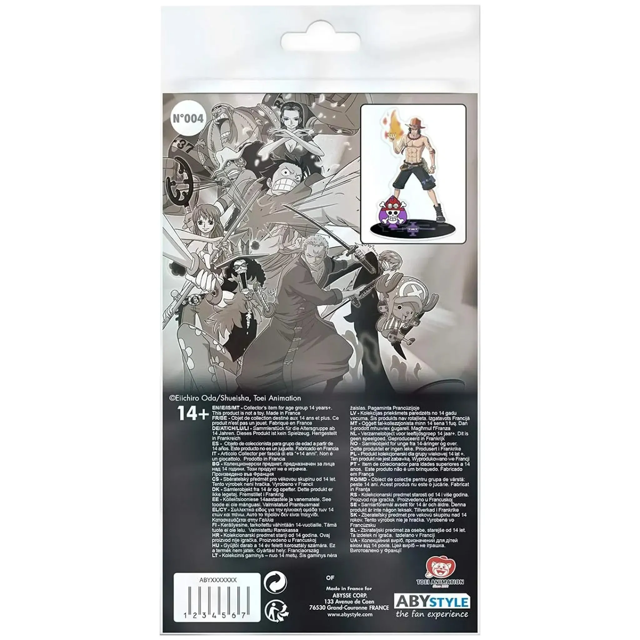 One Piece - Ace Standee Figure (4.25" Acrylic) - ABYstyle - Acryl Series - Image 3
