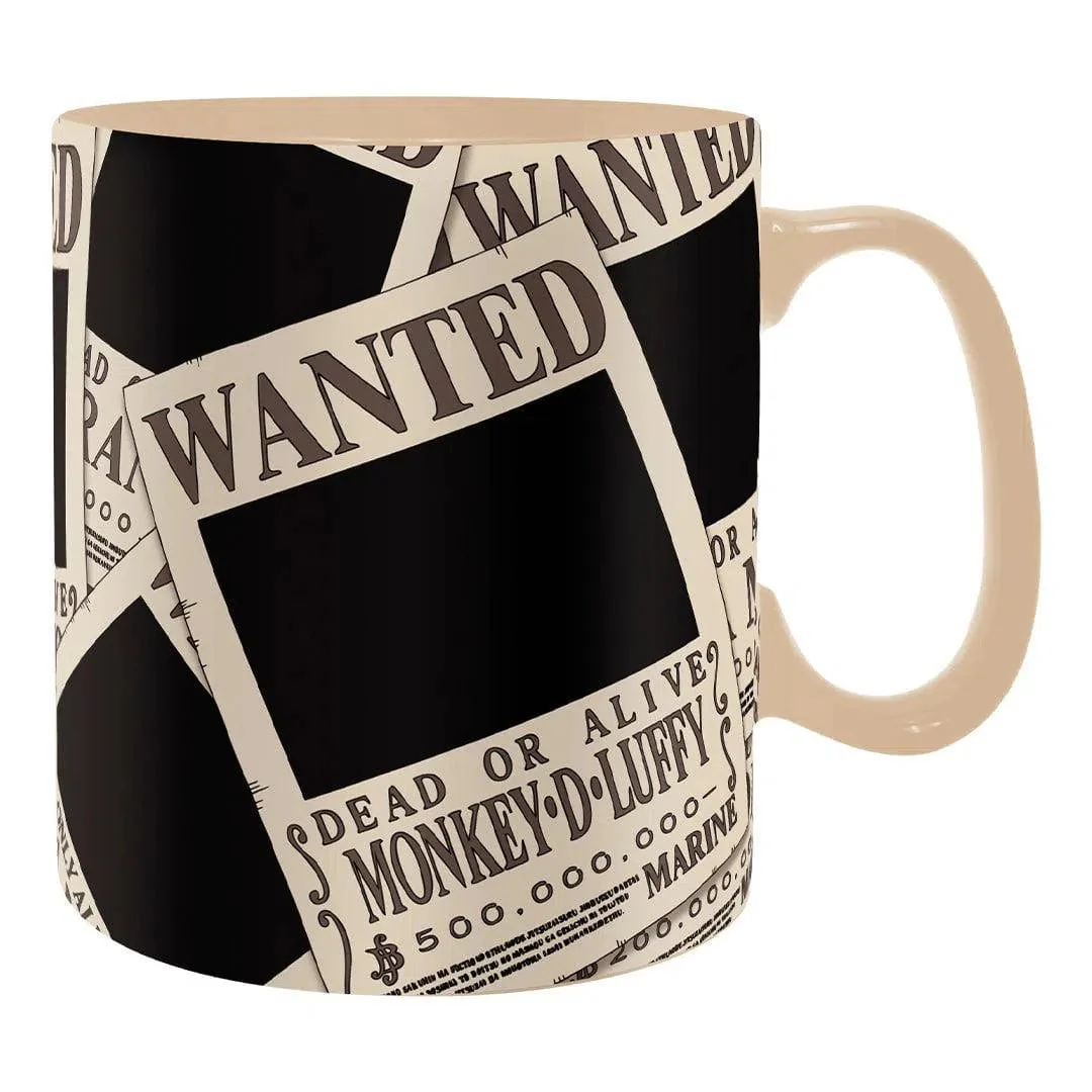 One Piece - Luffy Wanted Poster Heat-Change Mug and Coaster Set (16 oz.) - ABYstyle - Image 3
