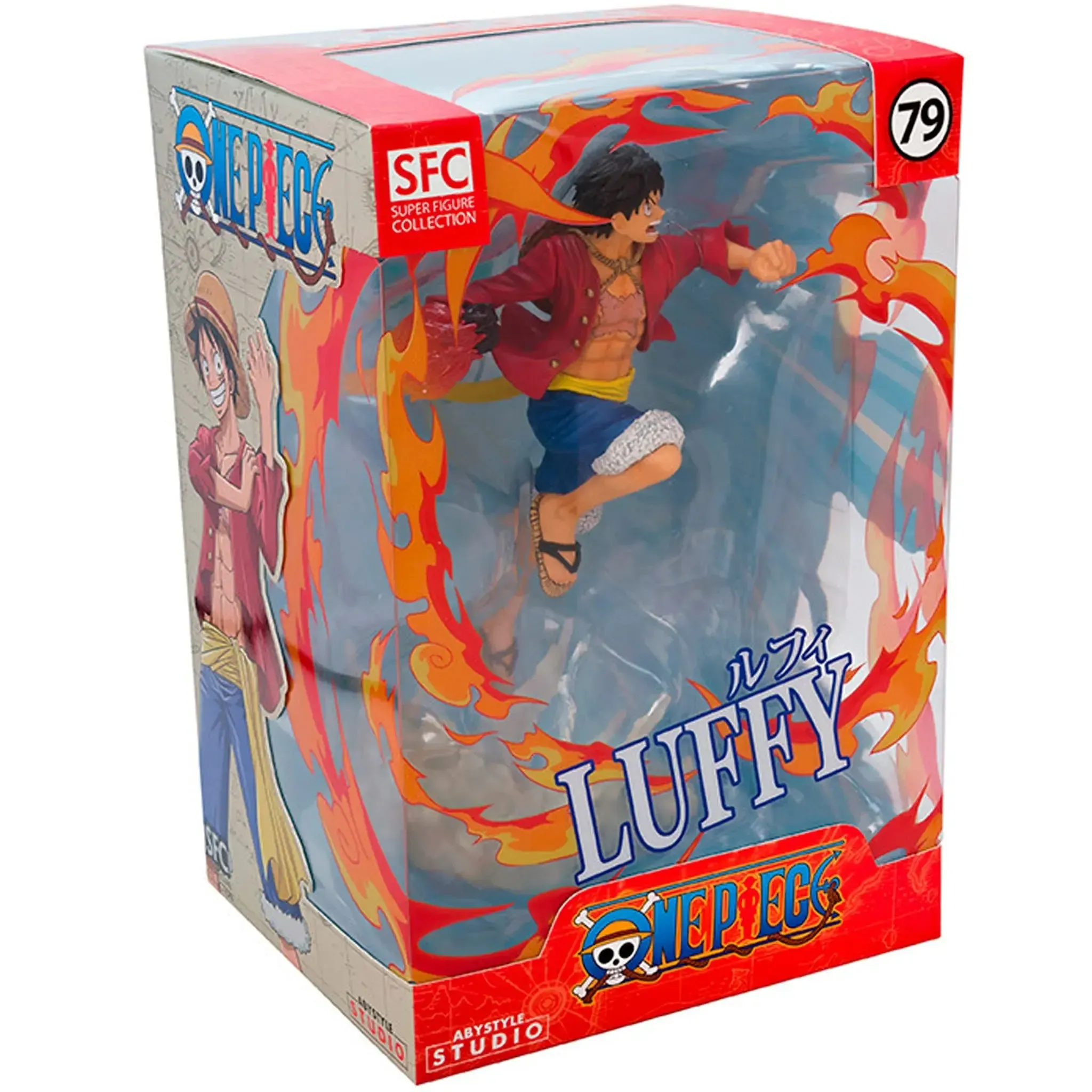 One Piece - Monkey D. Luffy Figure (7.5", PVC) - ABYstyle - Super Figure Collection (SFC #79)