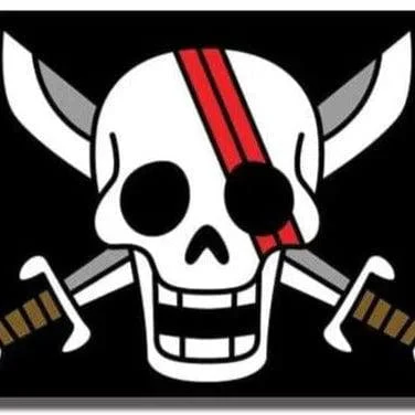 One Piece - The Red Haired Pirates Flag (43"x31.5") - Great Eastern Entertainment - (Shank's Jolly Roger) - Image 2