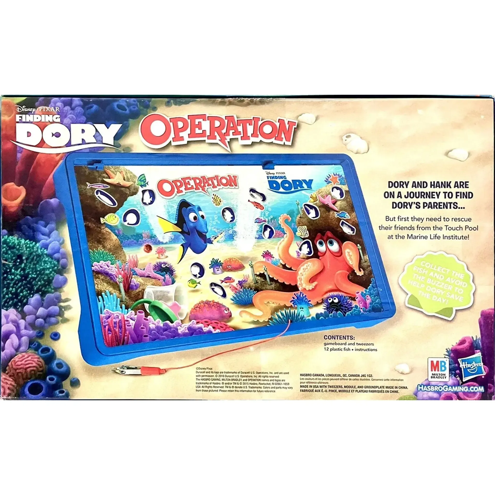 Operation Game: Disney/Pixar Finding Dory Edition - Operation Dexterity Board Game for Family and Children (1+ Players, Ages 6+) - Hasbro Gaming - Image 3
