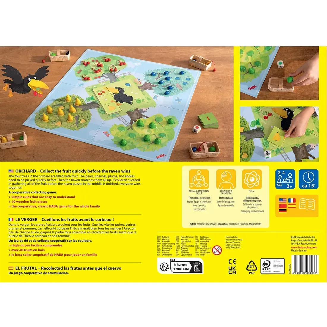 Orchard - Cooperative Nature Board Game for Adults, Family, and Children (2-4 Players, Ages 3+) - HABA - Image 3