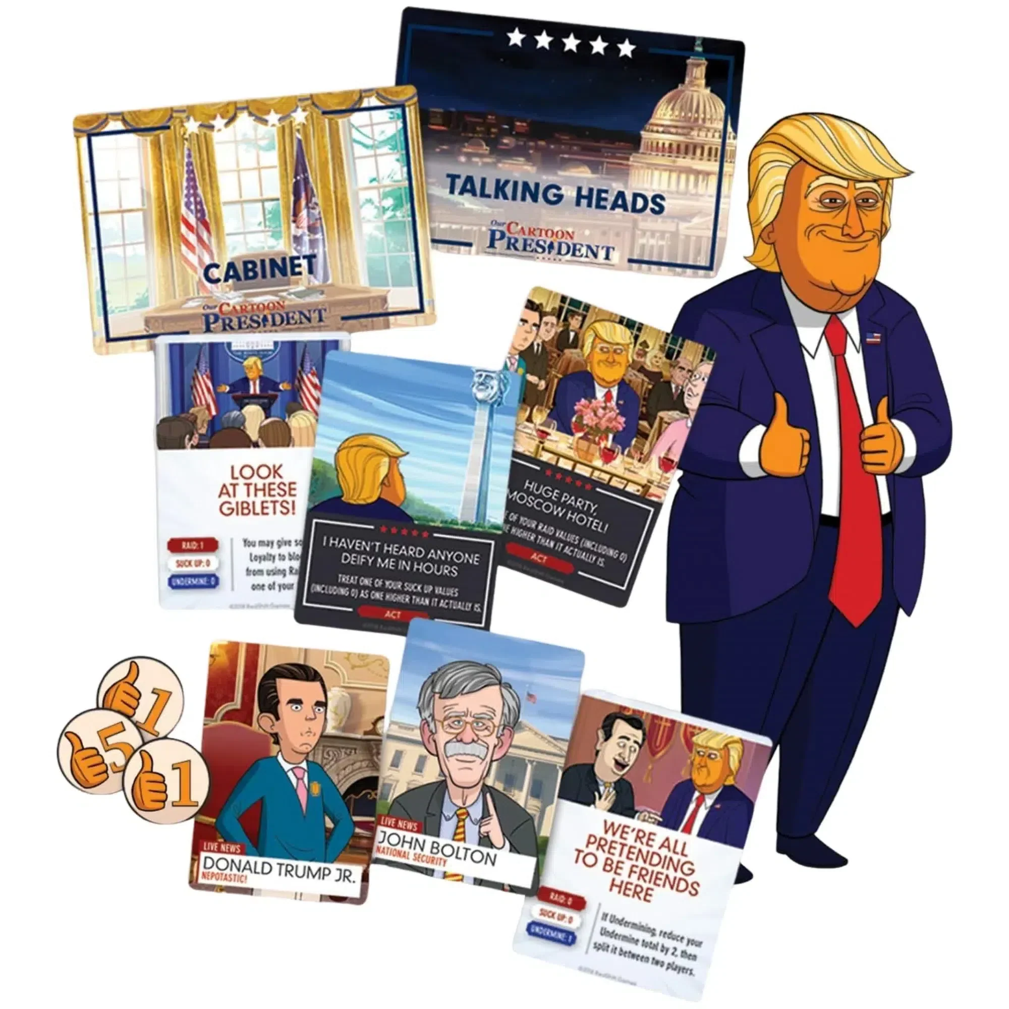 Our Cartoon President: The Game (Featuring Donald Trump) - Party Politics Board Game for Adults (2-5 Players, Ages 13+) - Redshift Games - Image 4