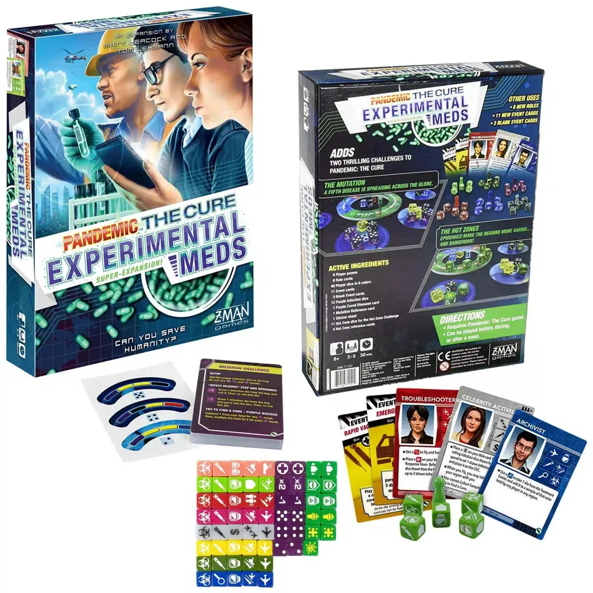 Pandemic: The Cure - Experimental Meds - Board Game Expansion - Z-Man Games - Image 2