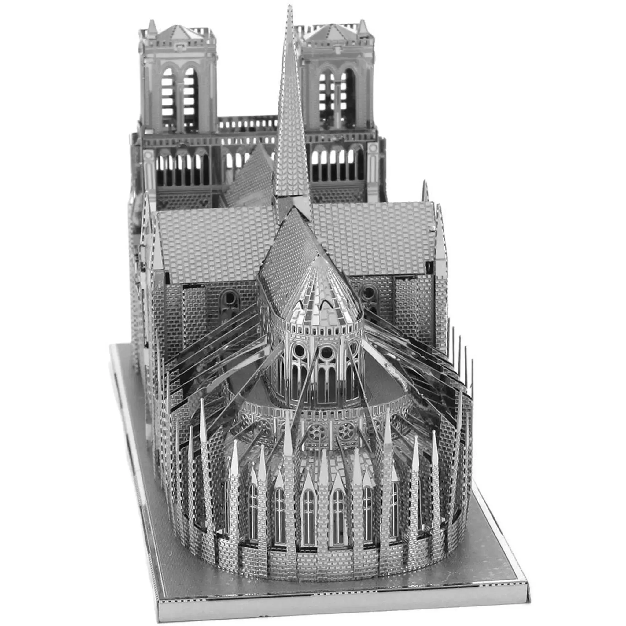 Paris - Notre Dame de Paris Cathedral Building Figure 3D Model Kit (Steel, Hard Difficulty) - Fascinations - Metal Earth Premium Series - (2024) - Image 4