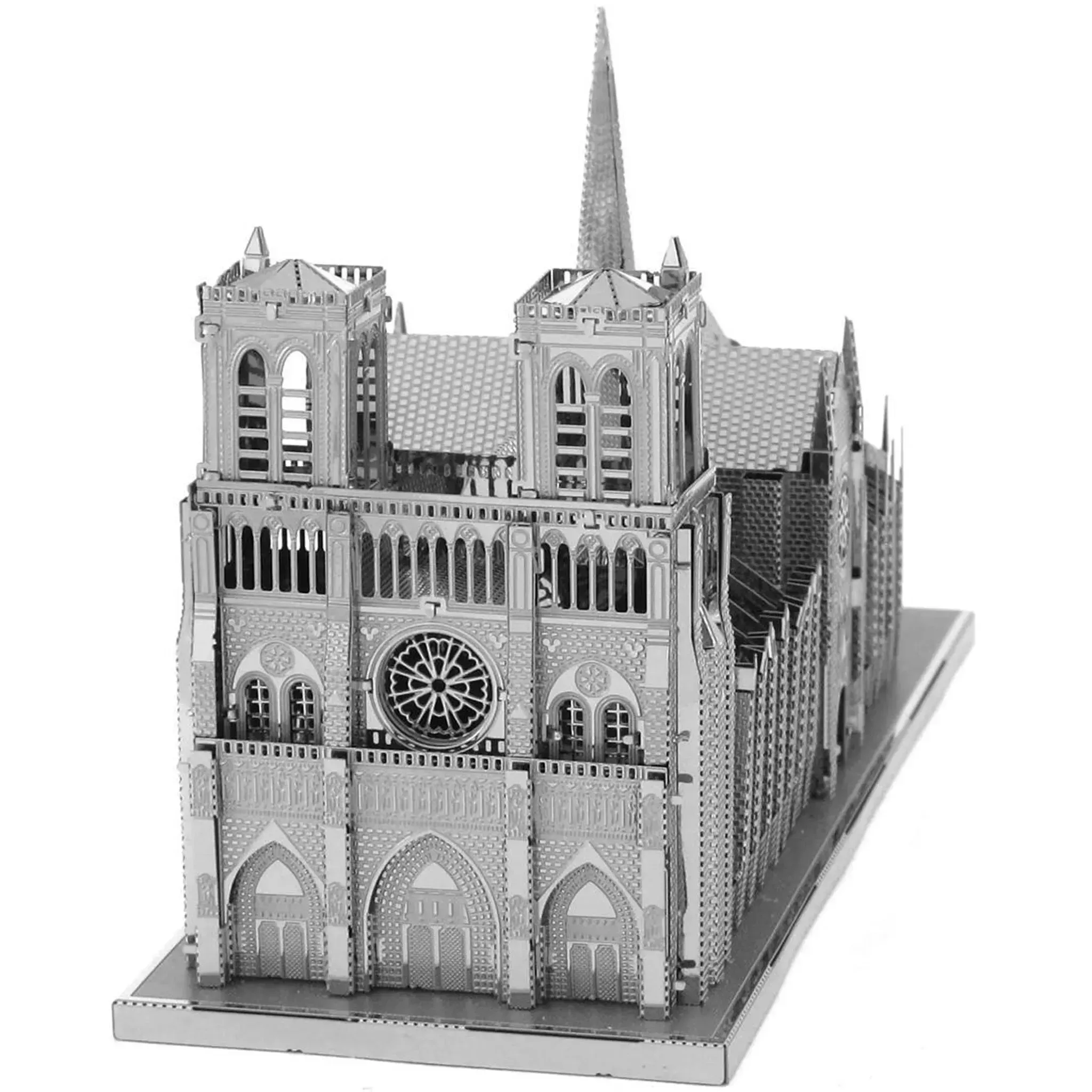 Paris - Notre Dame de Paris Cathedral Building Figure 3D Model Kit (Steel, Hard Difficulty) - Fascinations - Metal Earth Premium Series - (2024) - Image 6