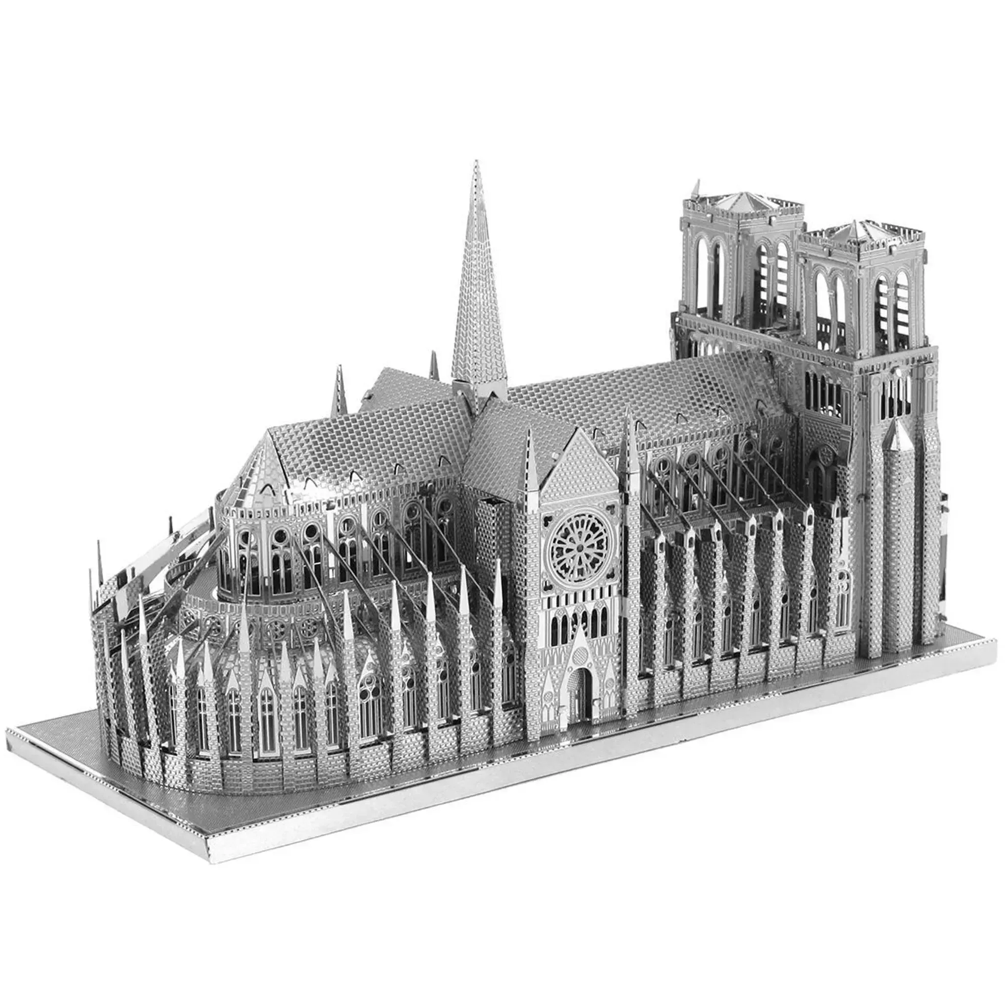 Paris - Notre Dame de Paris Cathedral Building Figure 3D Model Kit (Steel, Hard Difficulty) - Fascinations - Metal Earth Premium Series - (2024) - Image 8