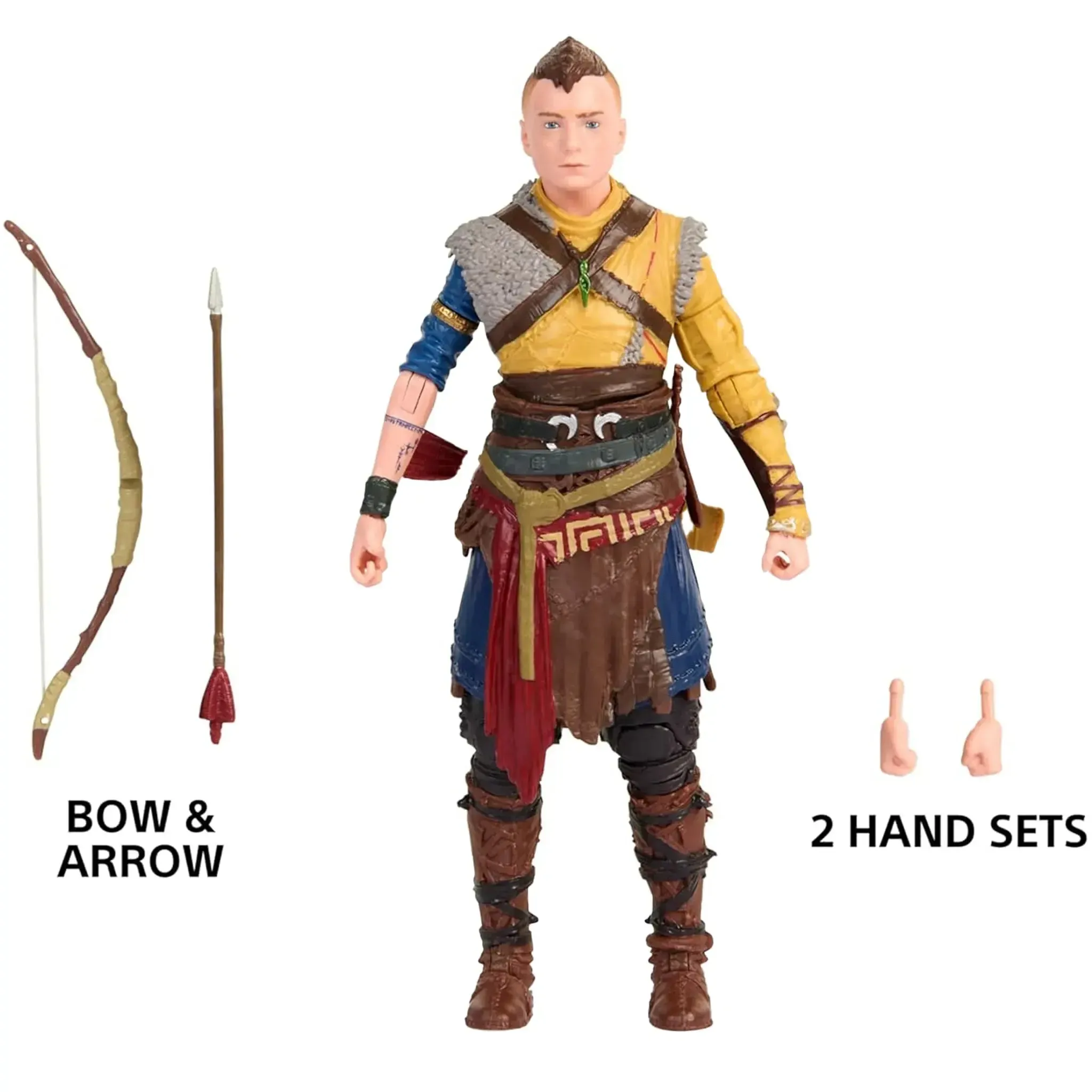 PlayStation [God of War Ragnarök] - Atreus Action Figure (6") - Spin Master - The Shapes Collection - (2024) - Image 2