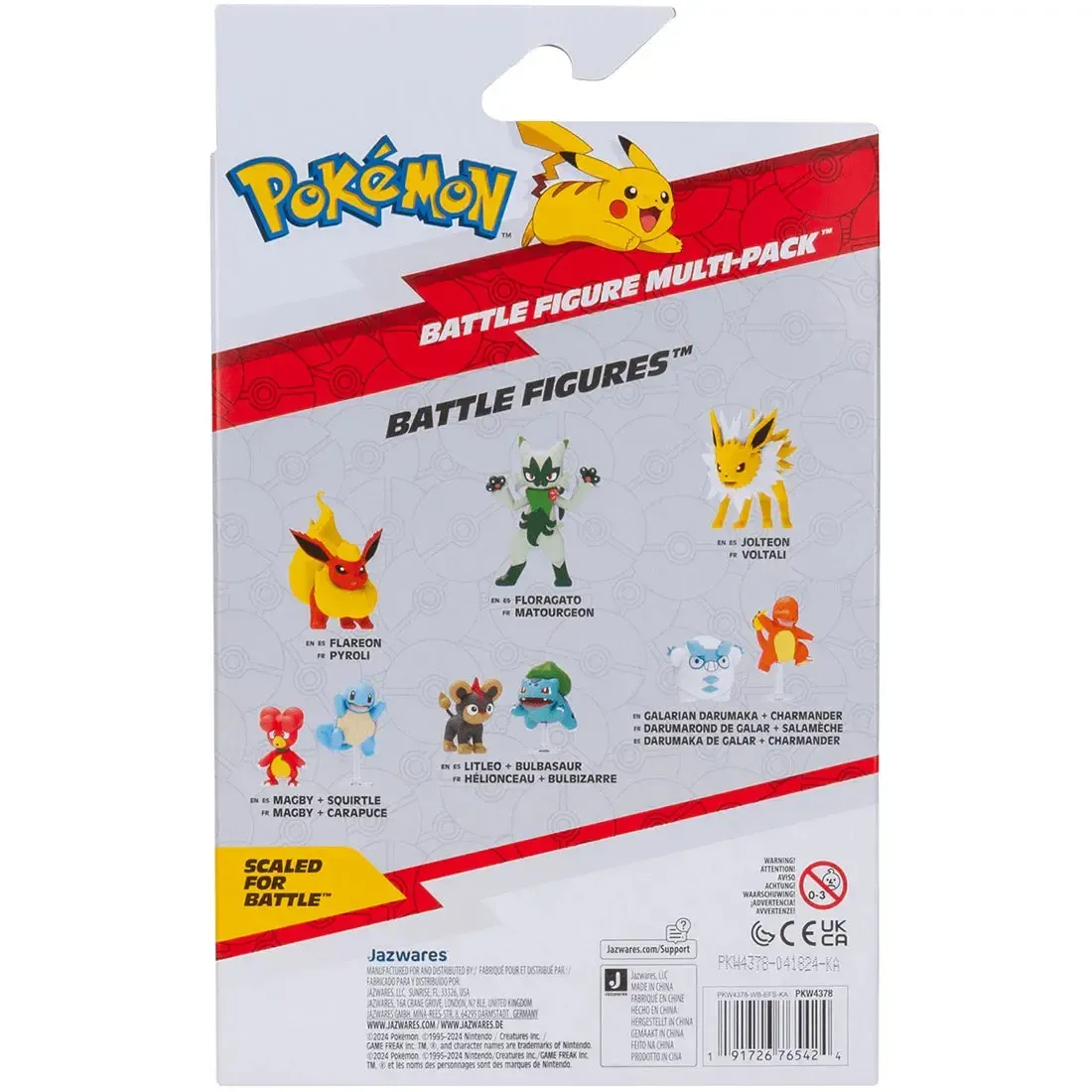 Pokémon - Flying-type Battle Pack Figure Set (Togetic, Pikipek, Zubat & Hoothoot) - Jazwares - Battle Ready Series - Image 3