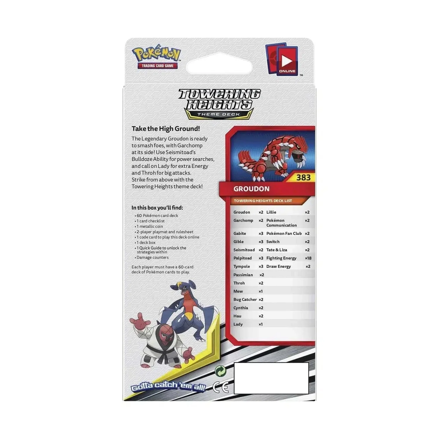 Pokémon TCG [Sun & Moon: Cosmic Eclipse] - Towering Heights Theme Deck (Groudon) - Image 2