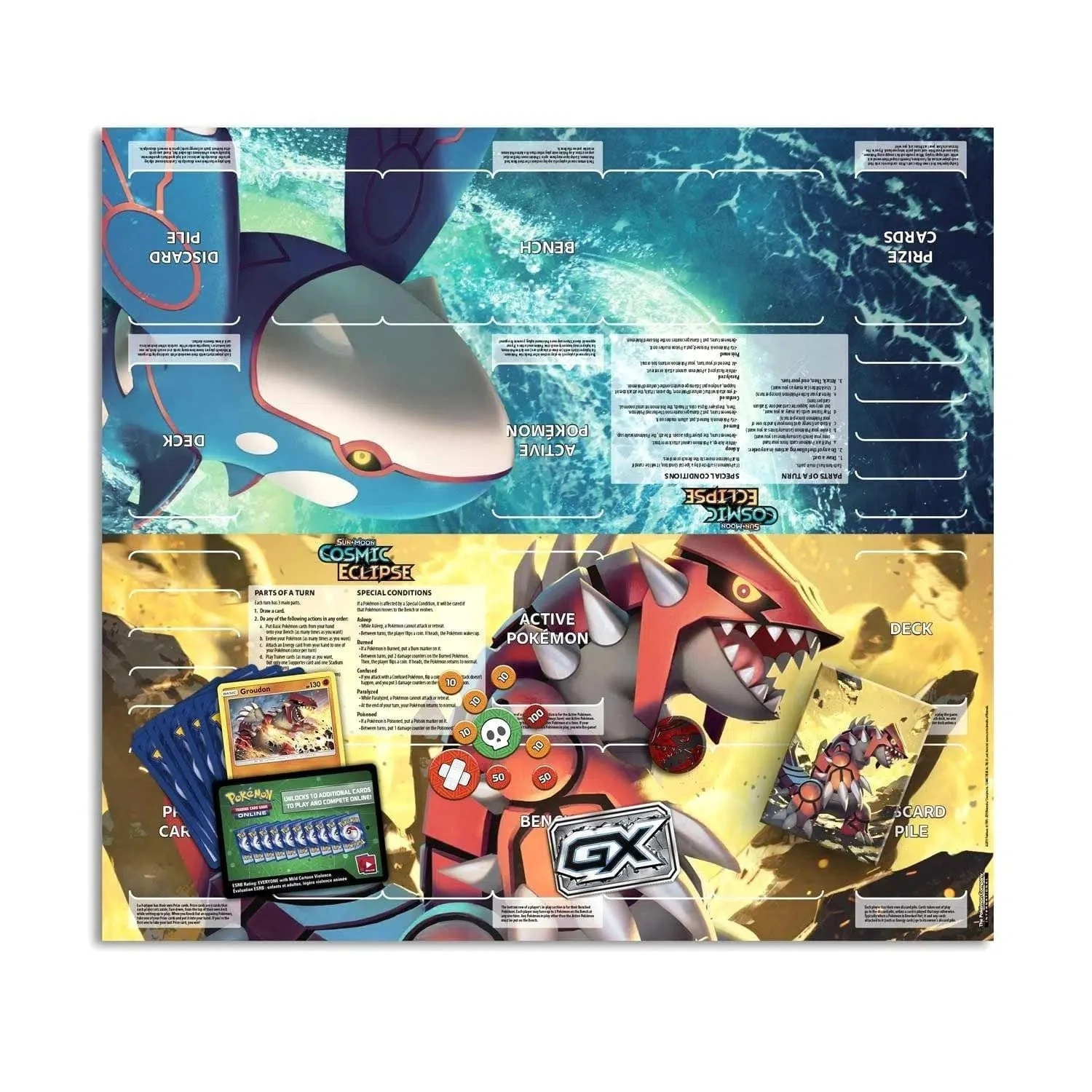 Pokémon TCG [Sun & Moon: Cosmic Eclipse] - Towering Heights Theme Deck (Groudon) - Image 5