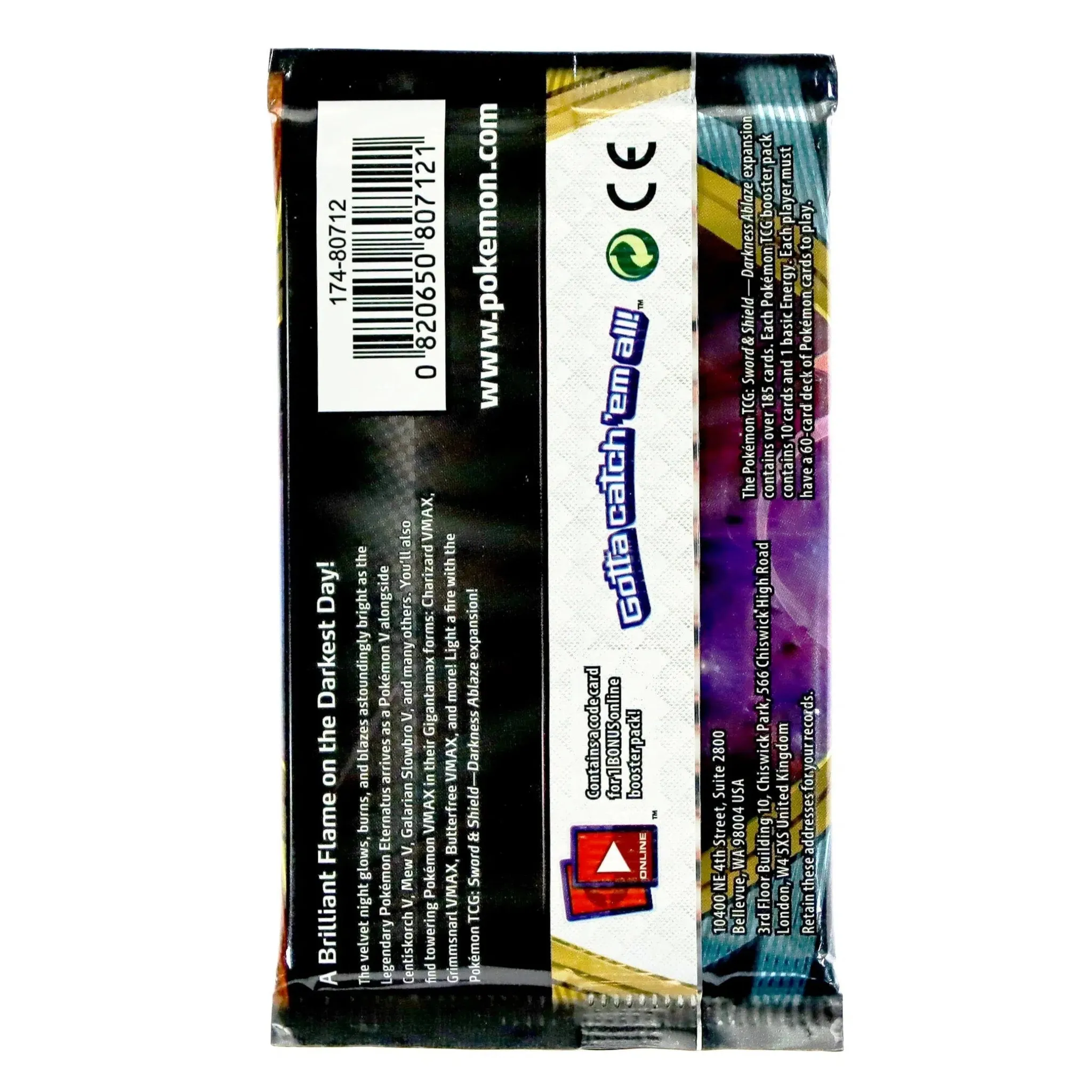 Pokémon TCG [Sword & Shield: Darkness Ablaze] - Booster Pack - Image 2