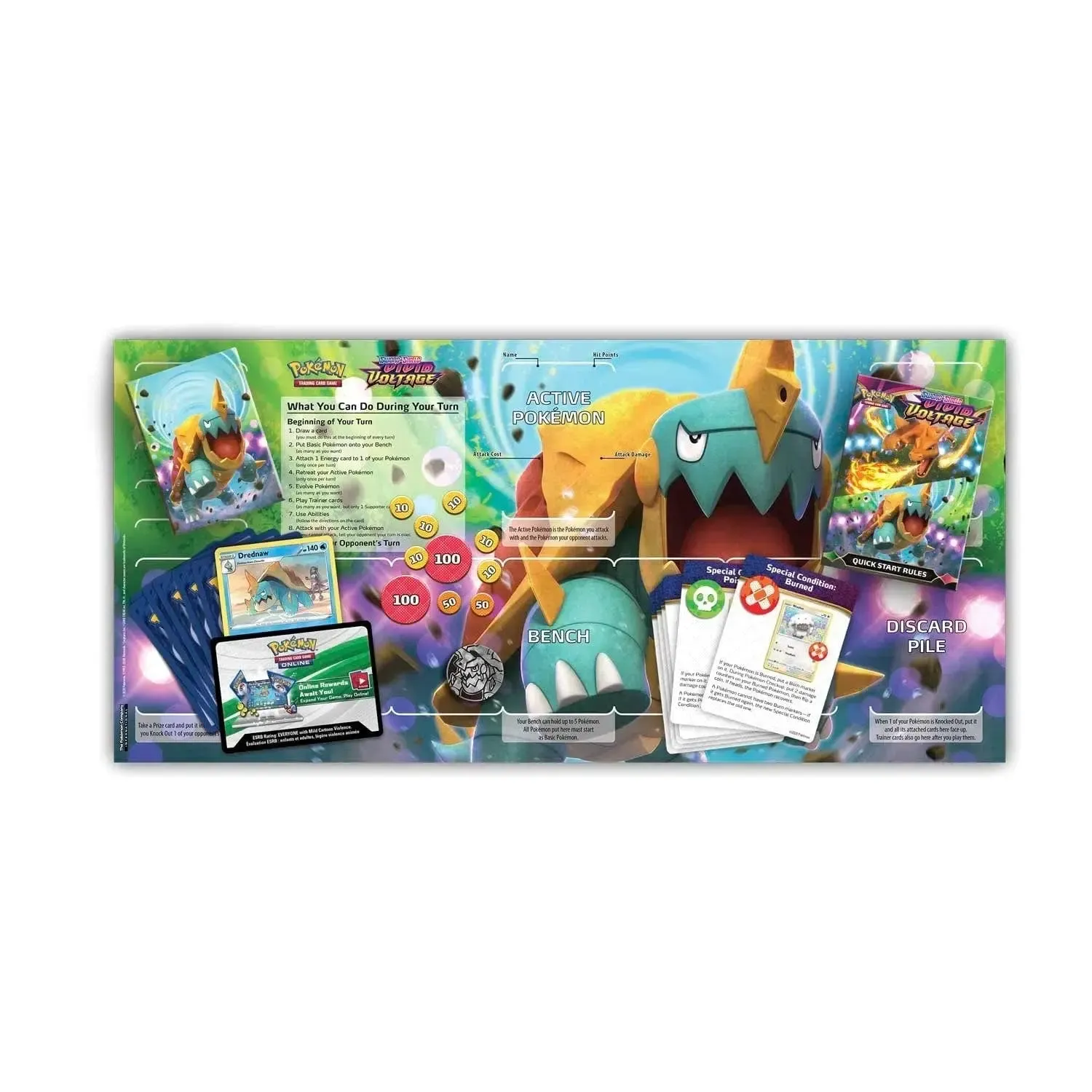 Pokémon TCG [Sword & Shield: Vivid Voltage] - Drednaw Theme Deck - Image 6