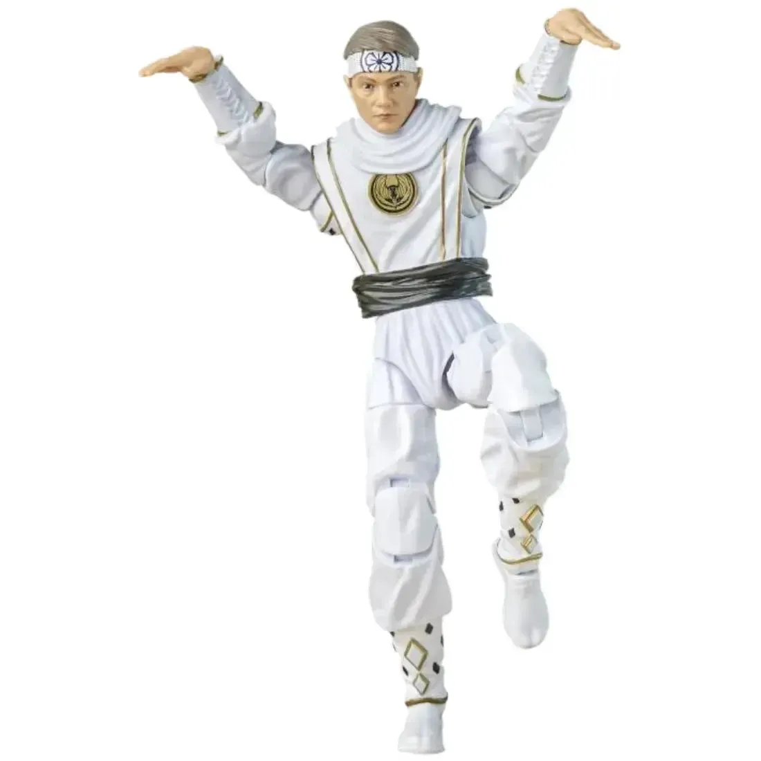 Power Rangers x Cobra Kai - White Crane Ranger Outfit Morphed Daniel Larusso (6") - Hasbro - Lightning Collection Series - Image 7