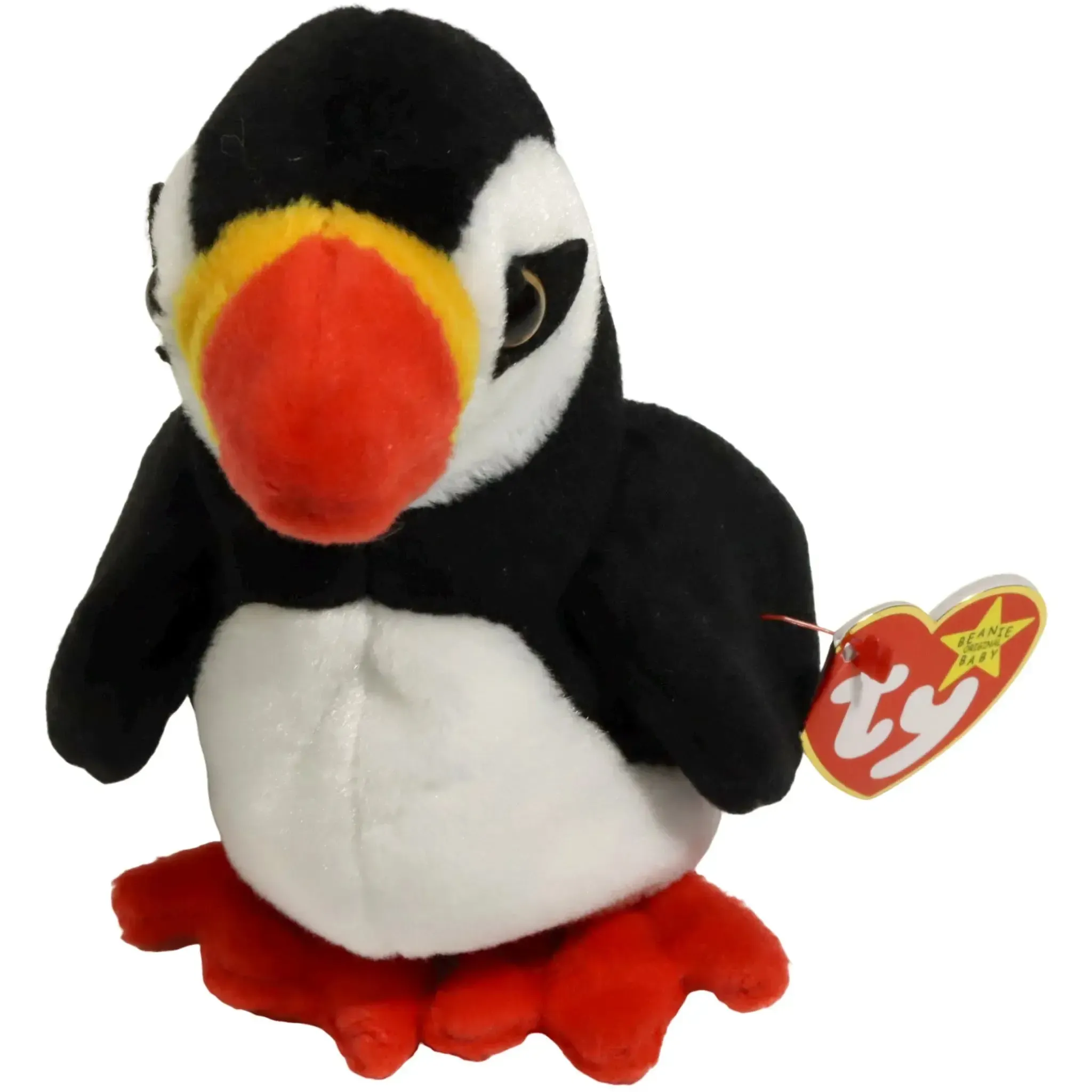 Puffer the Puffin Bird Plush (6") - Ty - Original Beanie Babies Series (1997)