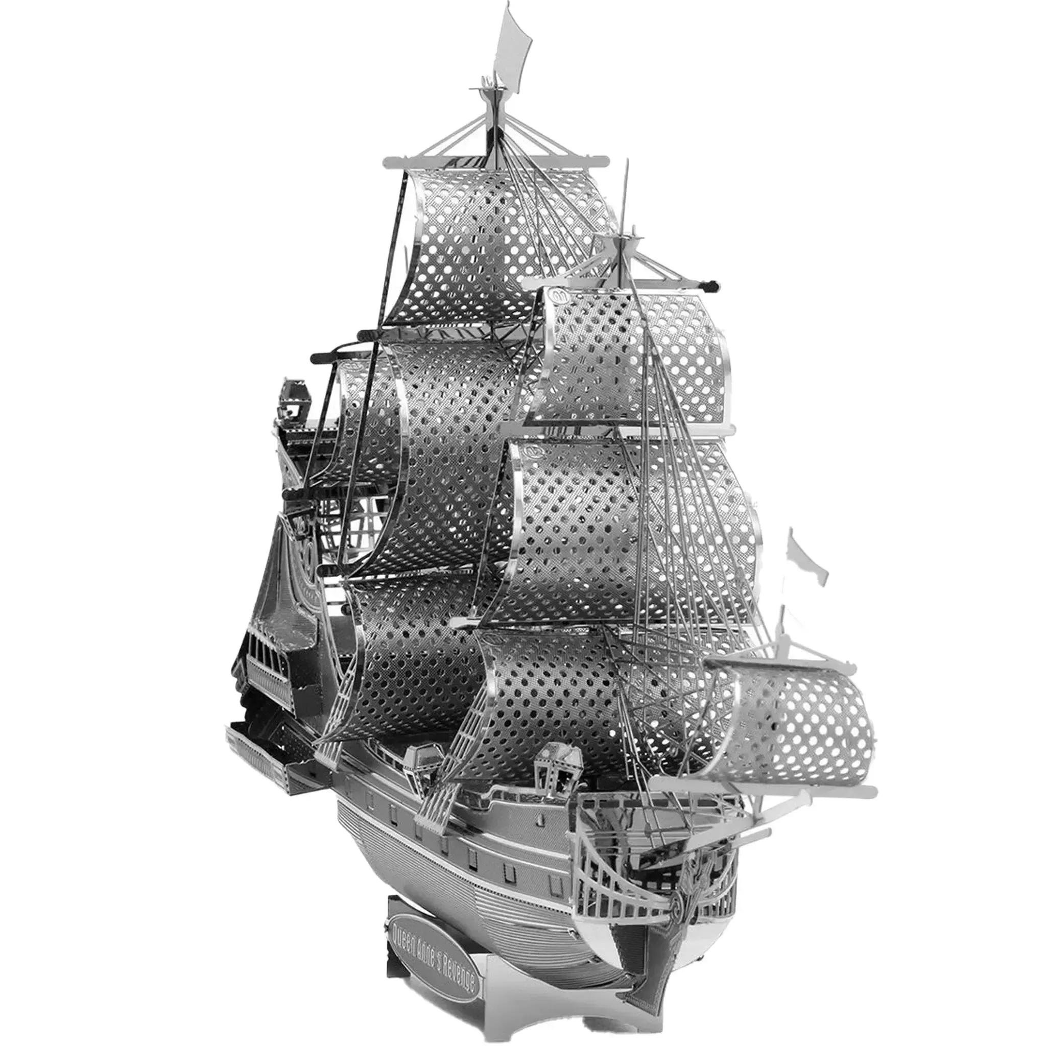 Queen Anne's Revenge Pirate Ship 3D Figure Model Kit (Steel, Moderate Difficulty) - Fascinations - Metal Earth Premium Series - (2023) - Image 8