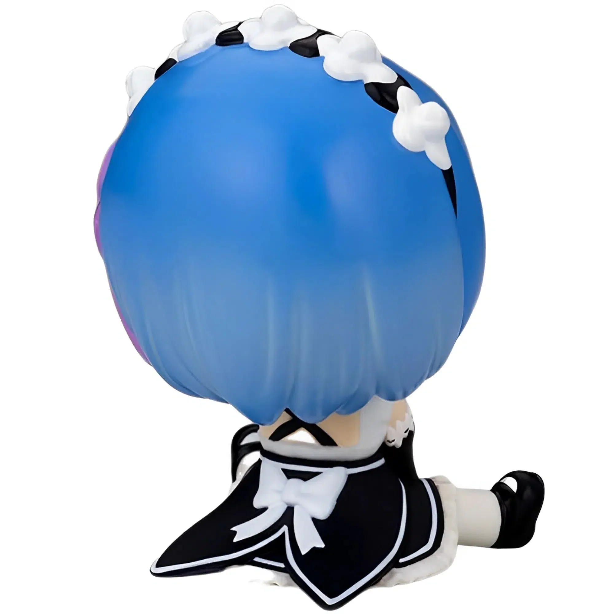 Re:Zero Starting Life in Another World - Sitting Chibi Rem Figure (3.94") - Penguin Parade - Petanko Soft Vinyl Series - Image 3