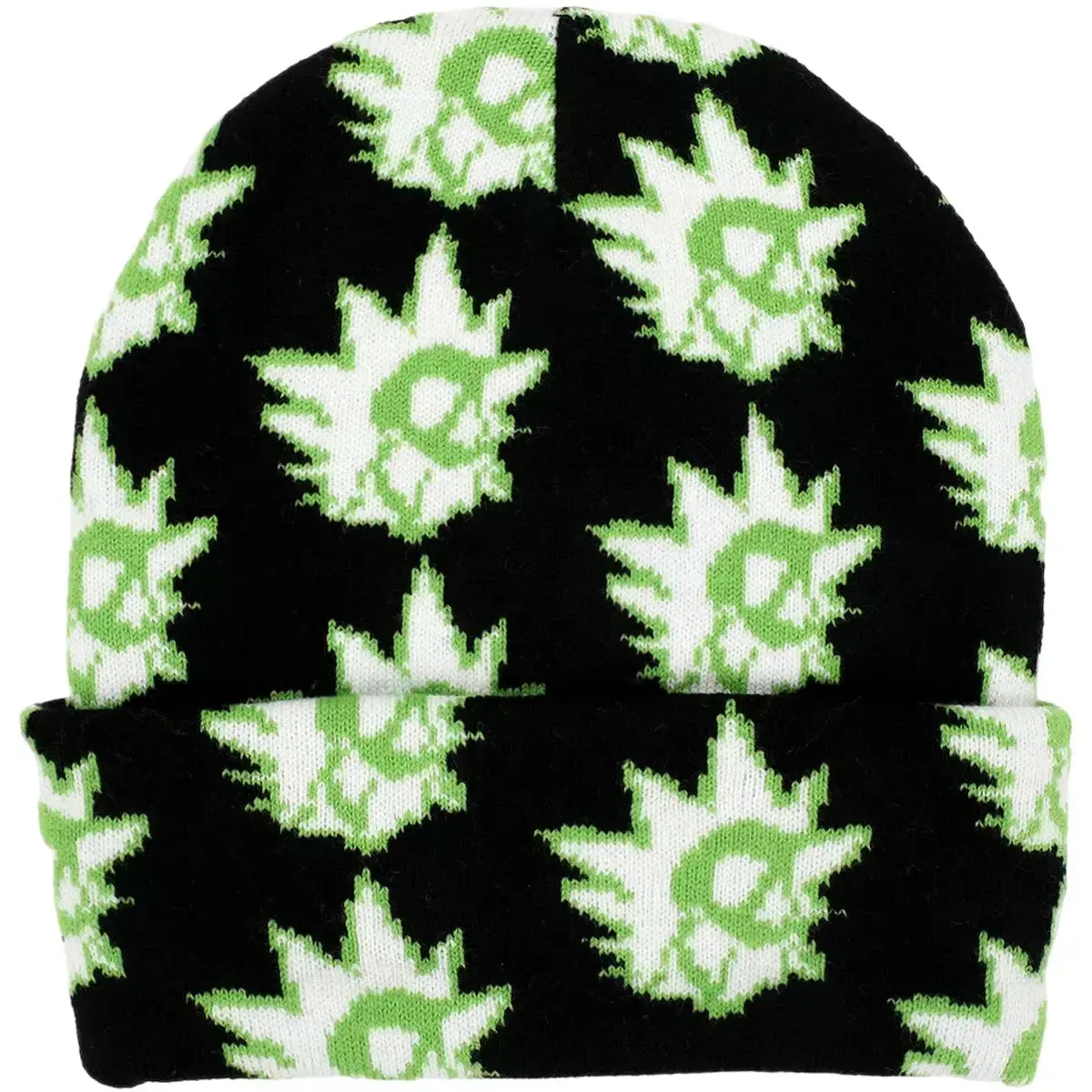 Rick and Morty - Rick Beanie Hat (All Over Print, Glow in the Dark) - Bioworld - Image 2