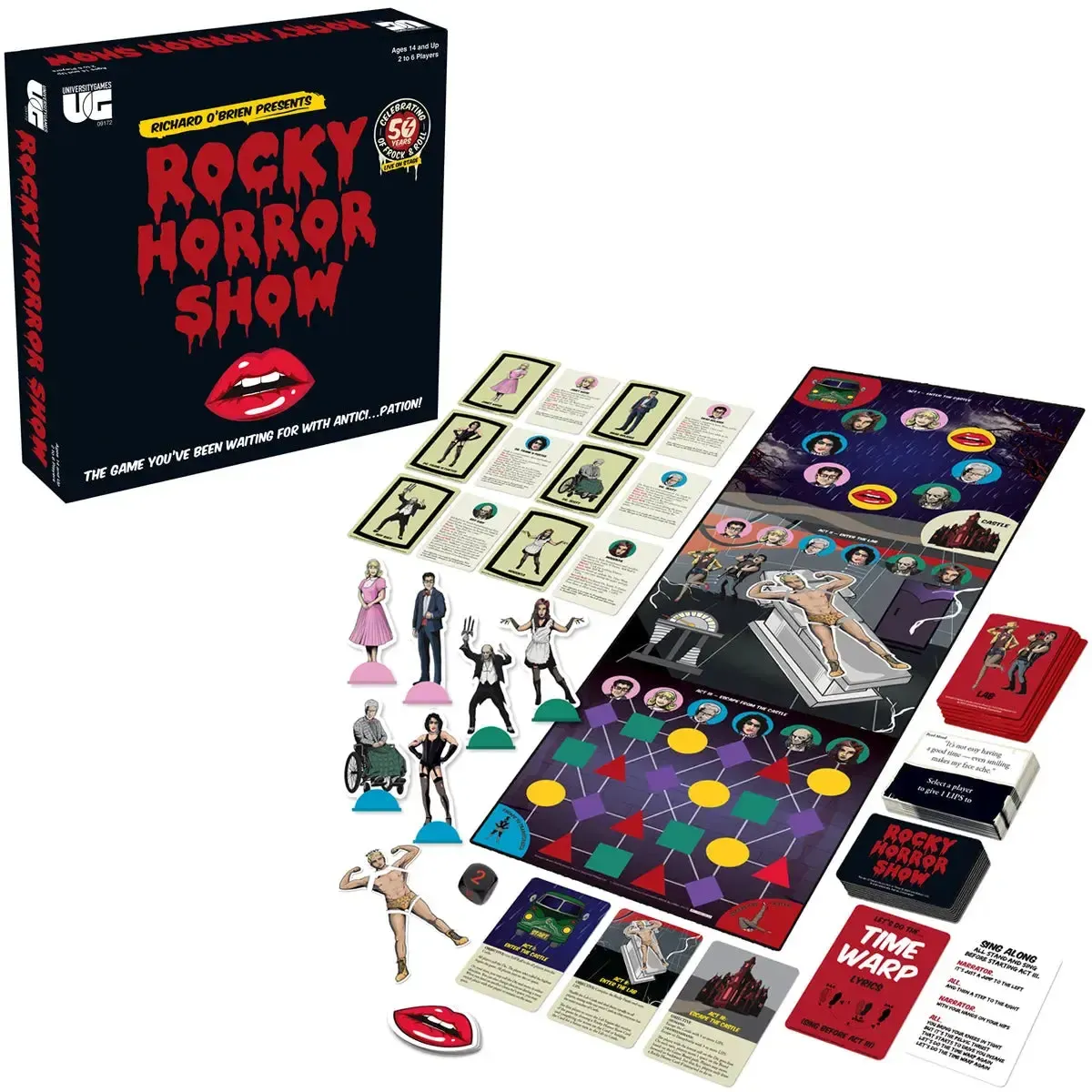 Rocky Horror Show [The Rocky Horror Picture Show] - Party Musical Board Game for Family and Adults (2-6 Players, Age 14+) - University Games - Image 2