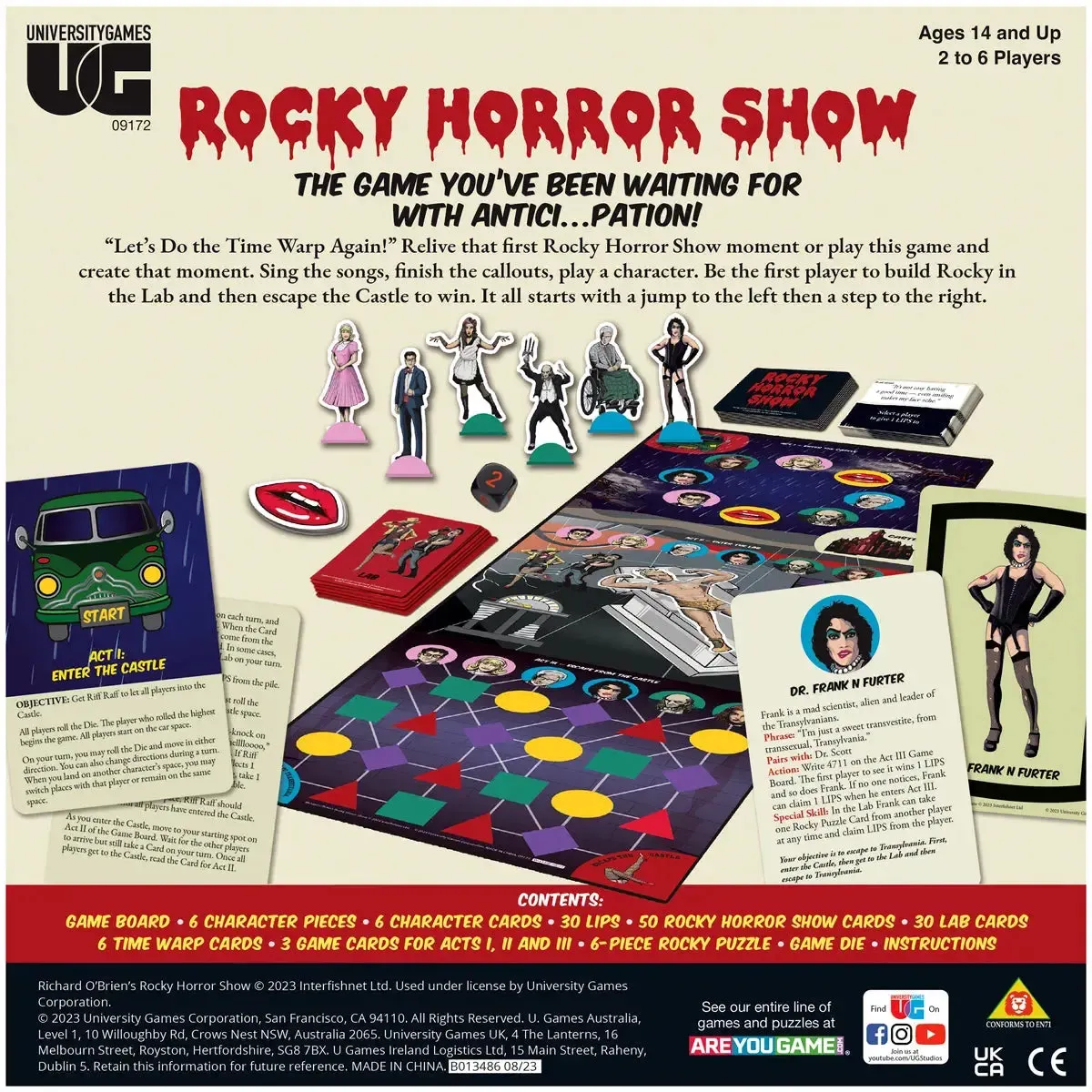 Rocky Horror Show [The Rocky Horror Picture Show] - Party Musical Board Game for Family and Adults (2-6 Players, Age 14+) - University Games - Image 3