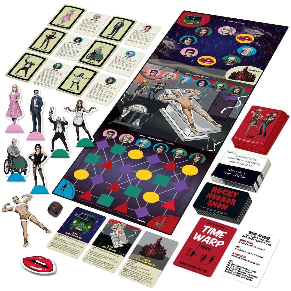 Rocky Horror Show [The Rocky Horror Picture Show] - Party Musical Board Game for Family and Adults (2-6 Players, Age 14+) - University Games - Image 4