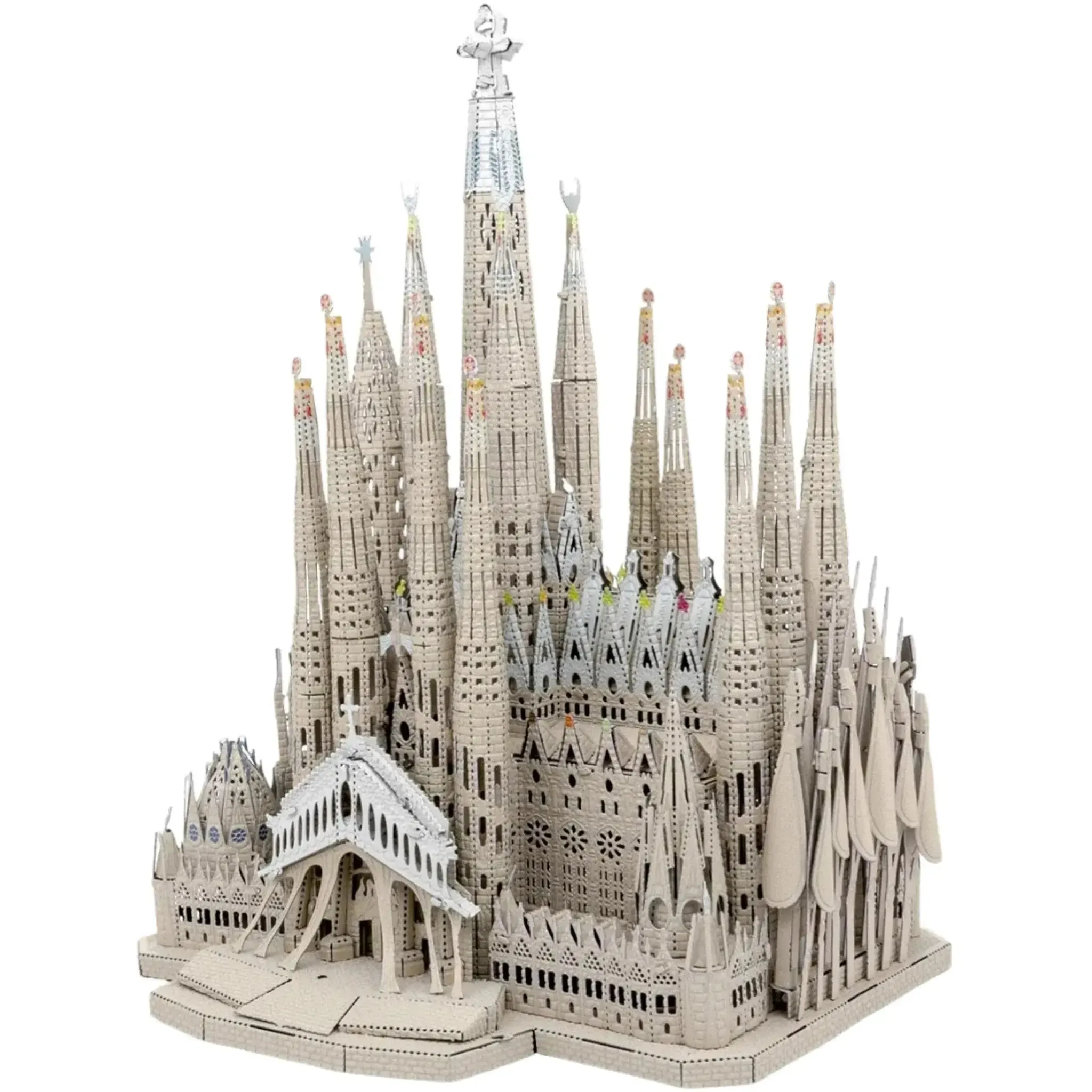 Sagrada Familia Basilica Building 3D Figure Model Kit (1:988 Scale, Steel, Hard Difficulty) - Fascinations - Metal Earth Premium Series - (2024) - Image 2